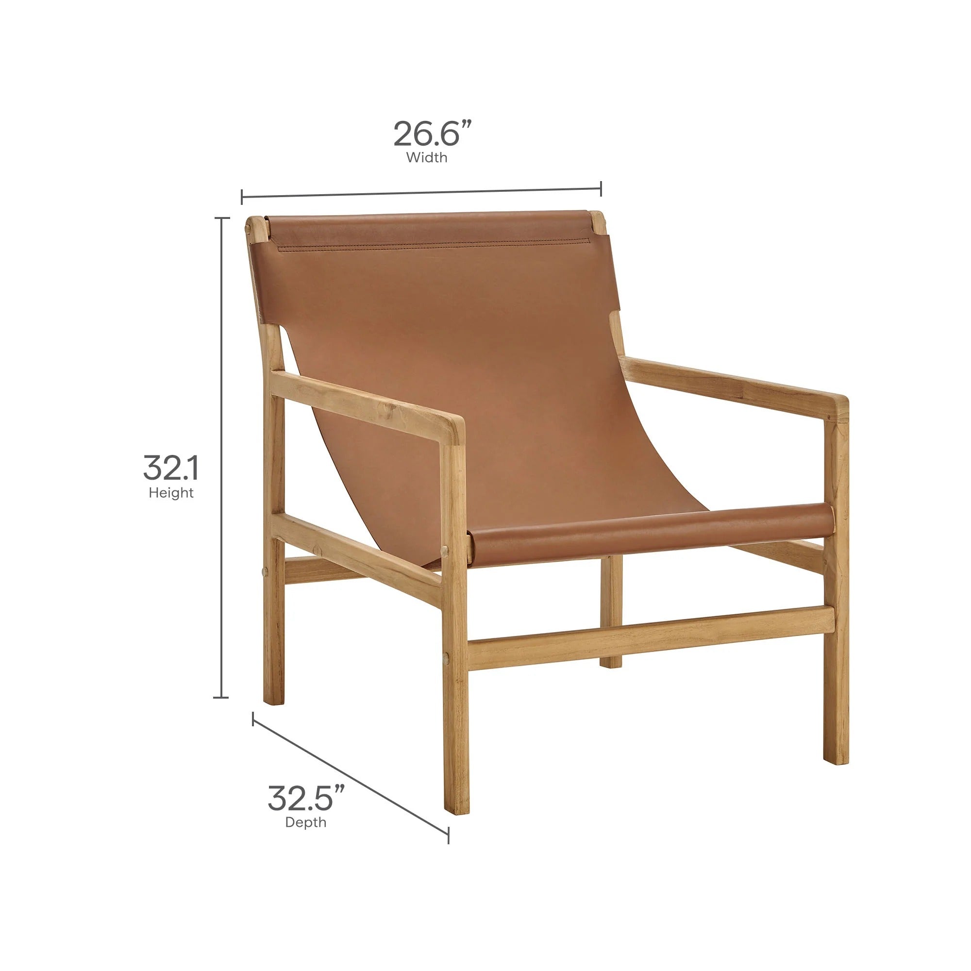 Sonora Leather Sling Chair