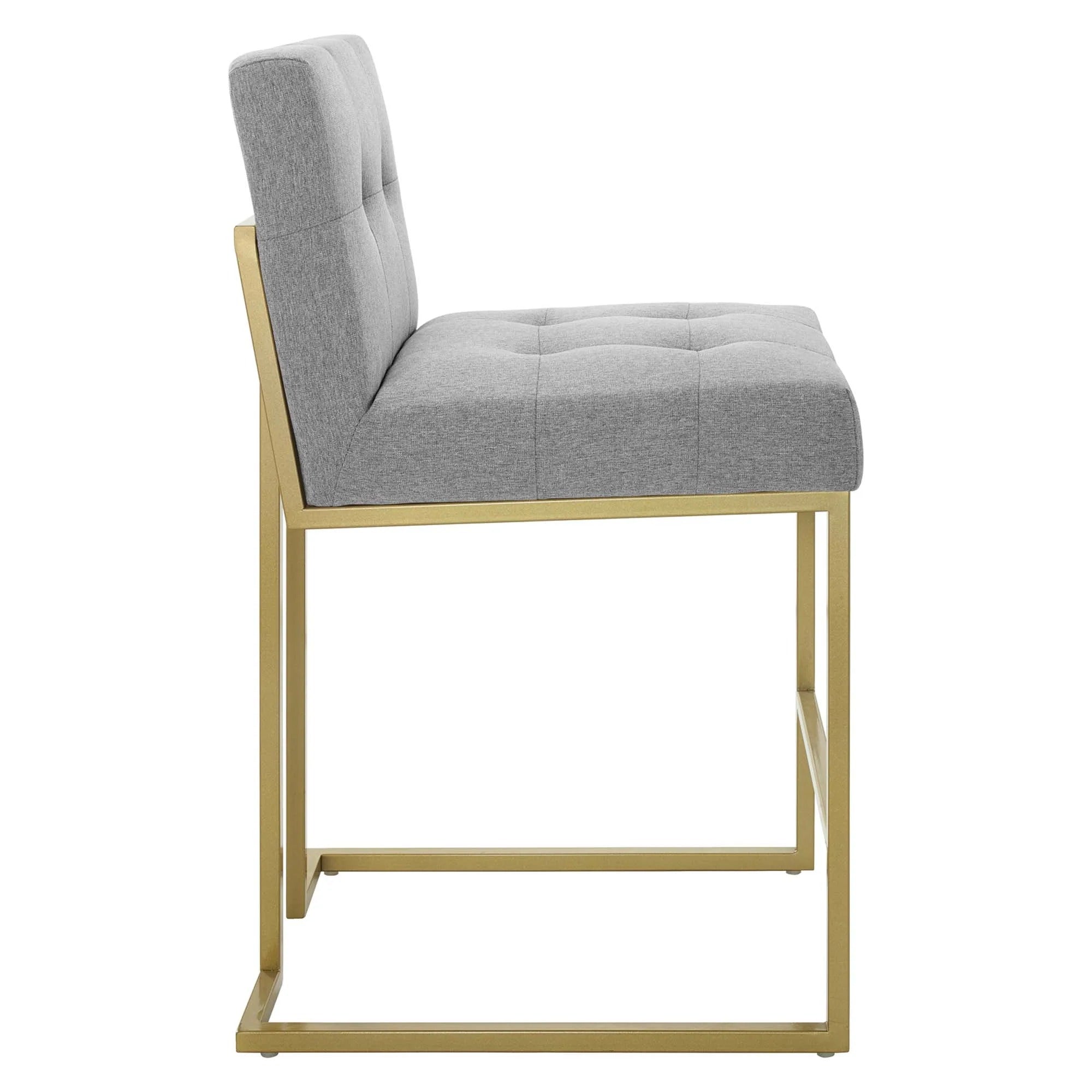 Privy Counter Stool Upholstered Fabric Set of 2