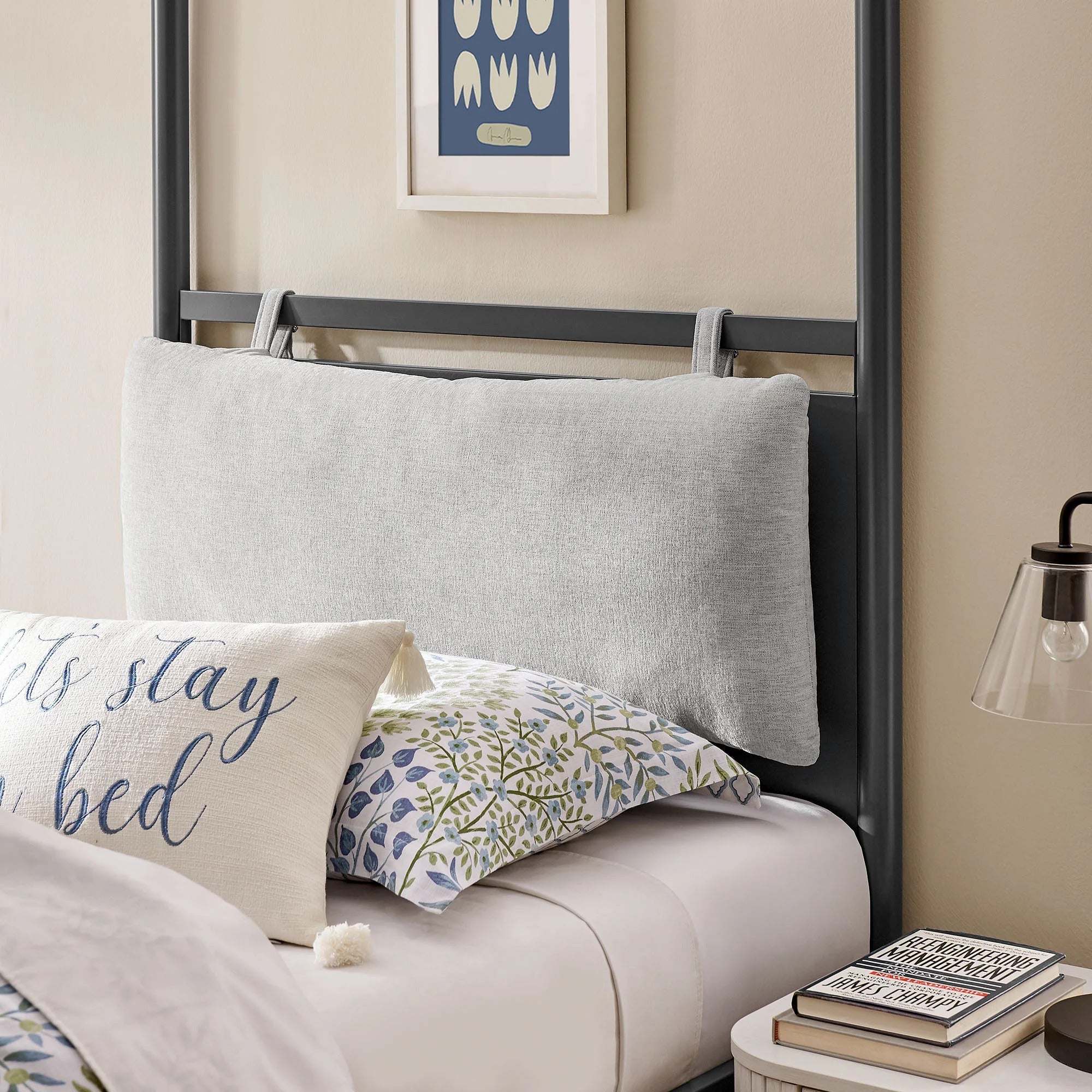 Marlowe 4-Poster Canopy Metal Queen Platform Bed
