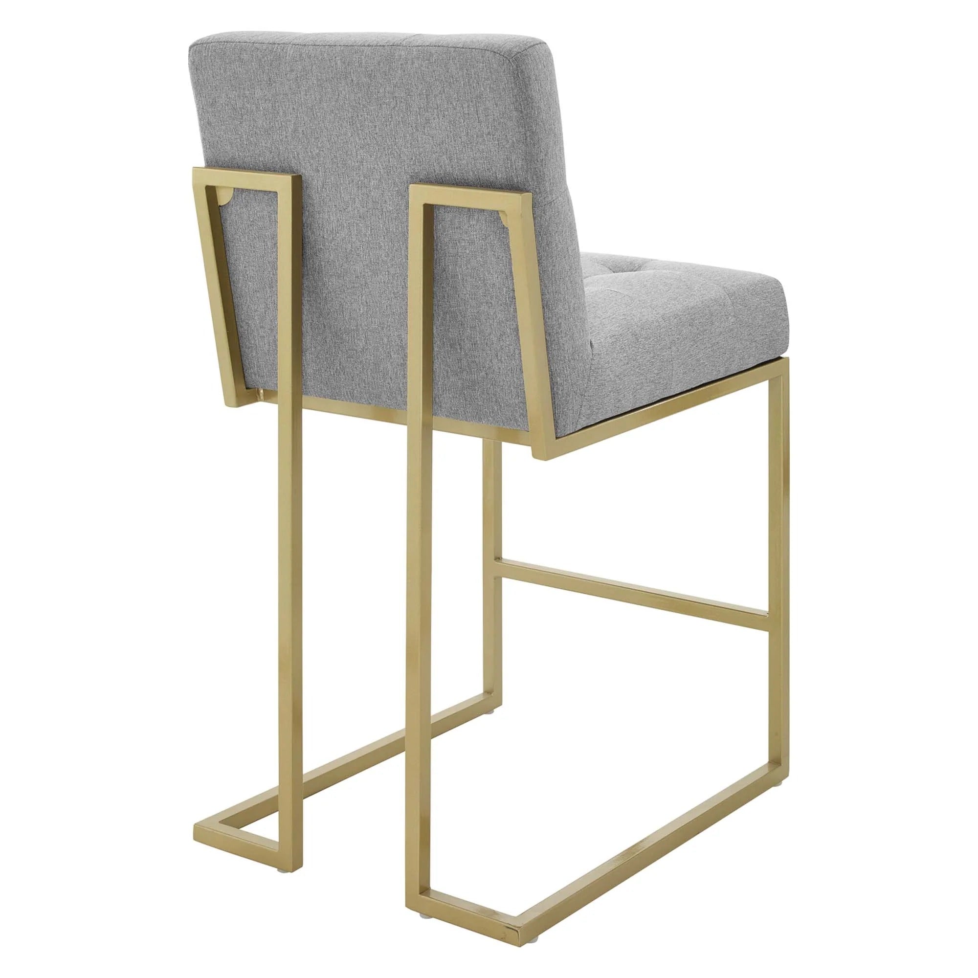 Privy Counter Stool Upholstered Fabric Set of 2