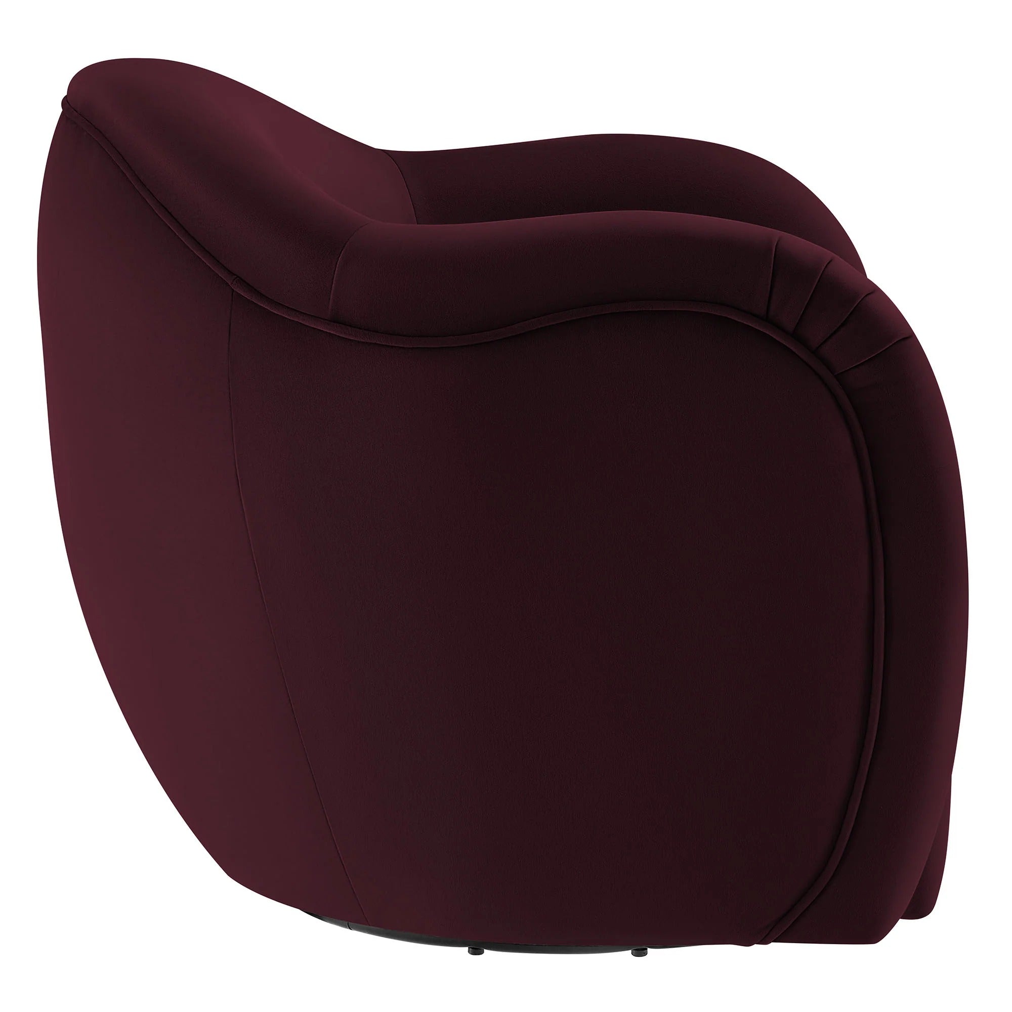 Fauteuil pivotant en velours Compose Performance