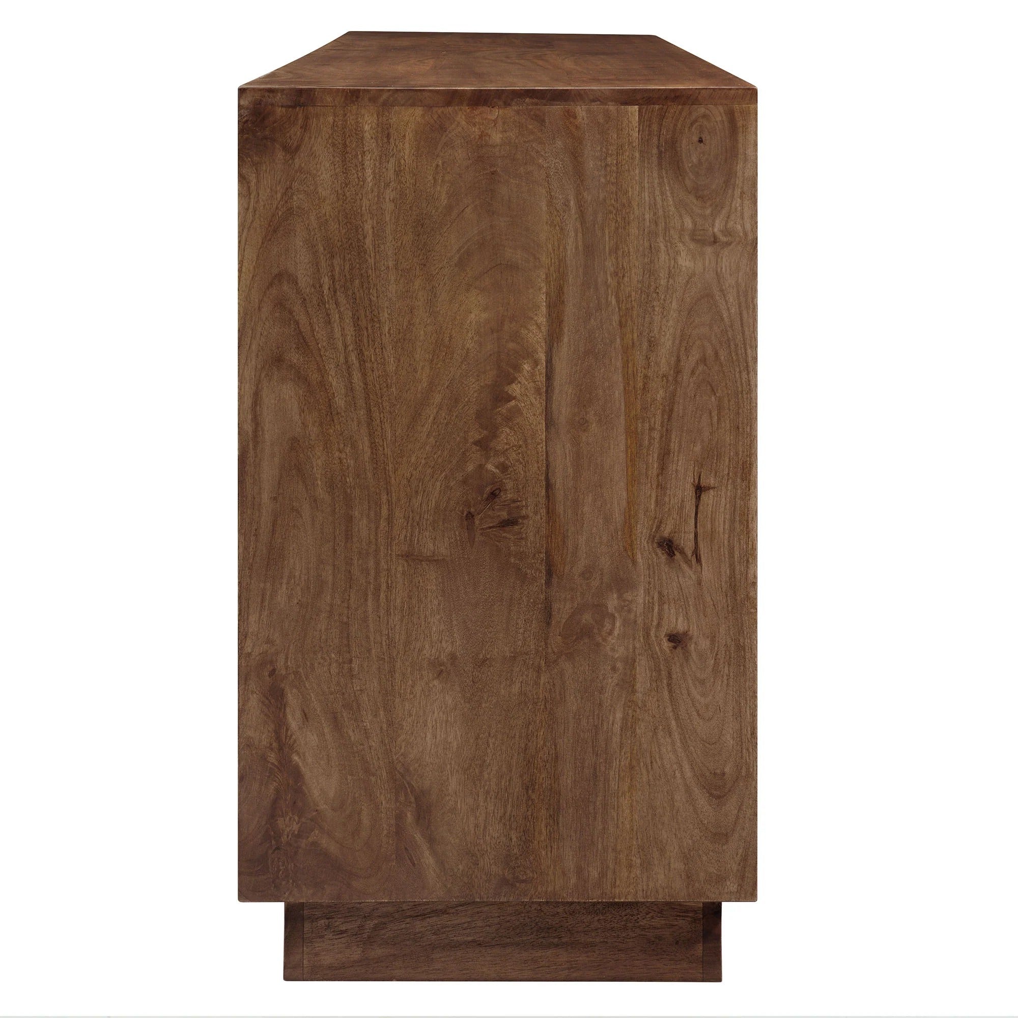 Veda 72" Mango Wood Sideboard Cabinet in Walnut