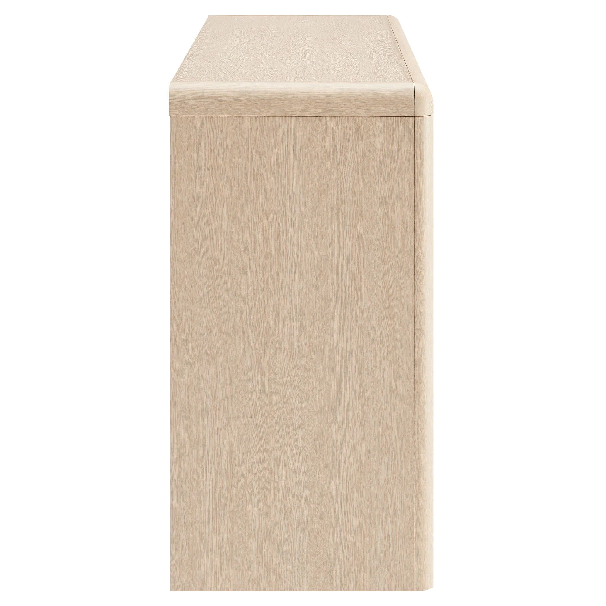 Evren 4-Door Sideboard Storage Display Cabinet in Ash