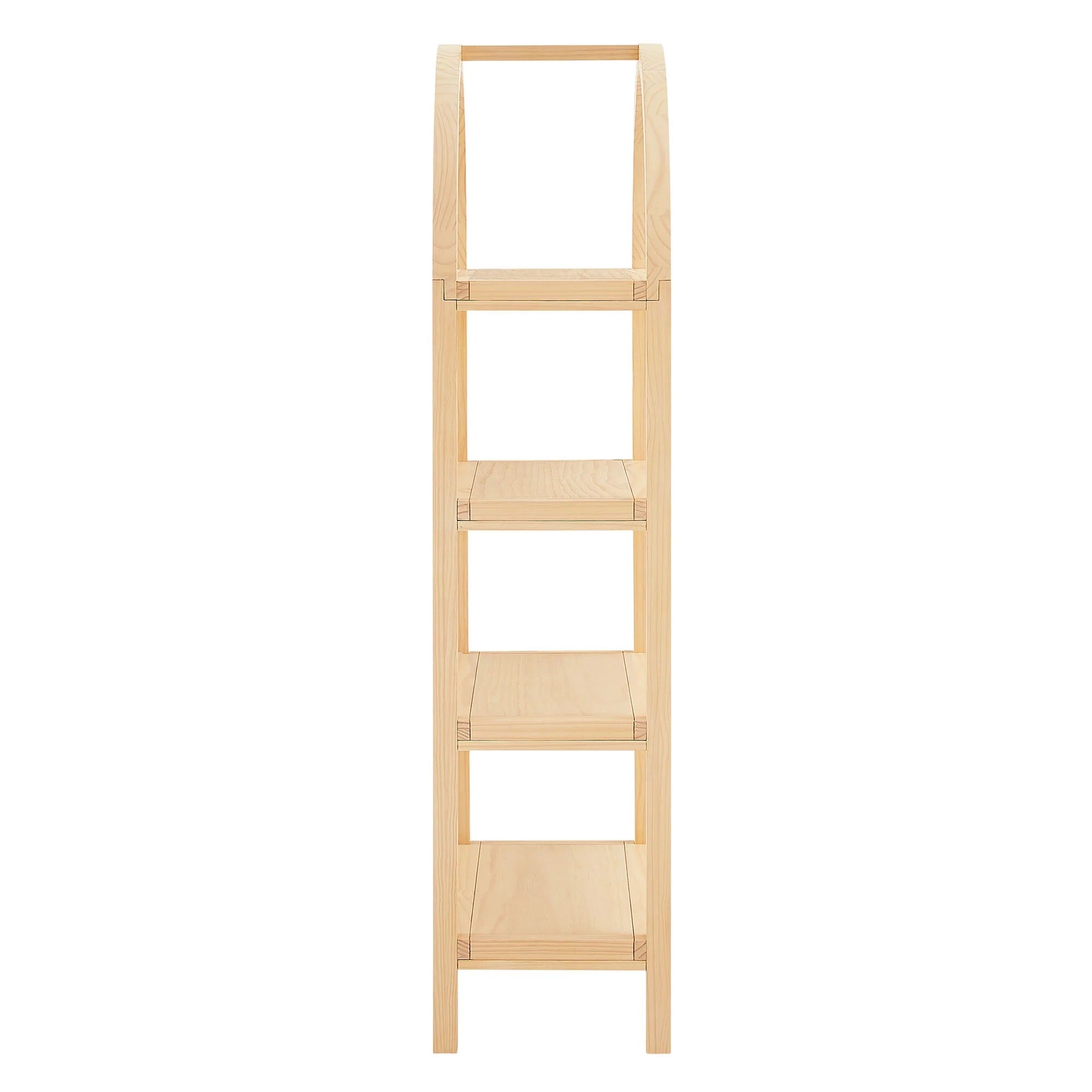Vexley 60 Inch Wide Arched Bookshelf