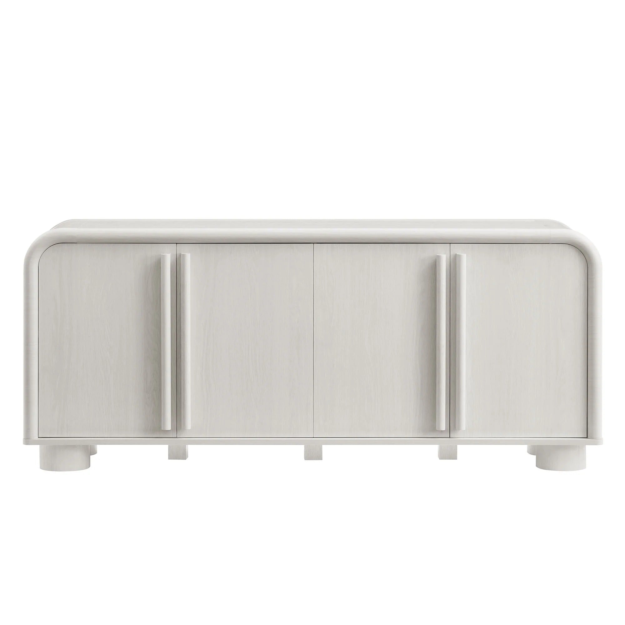 Bellamy Curved 4-Door Sideboard Cabinet in Ash