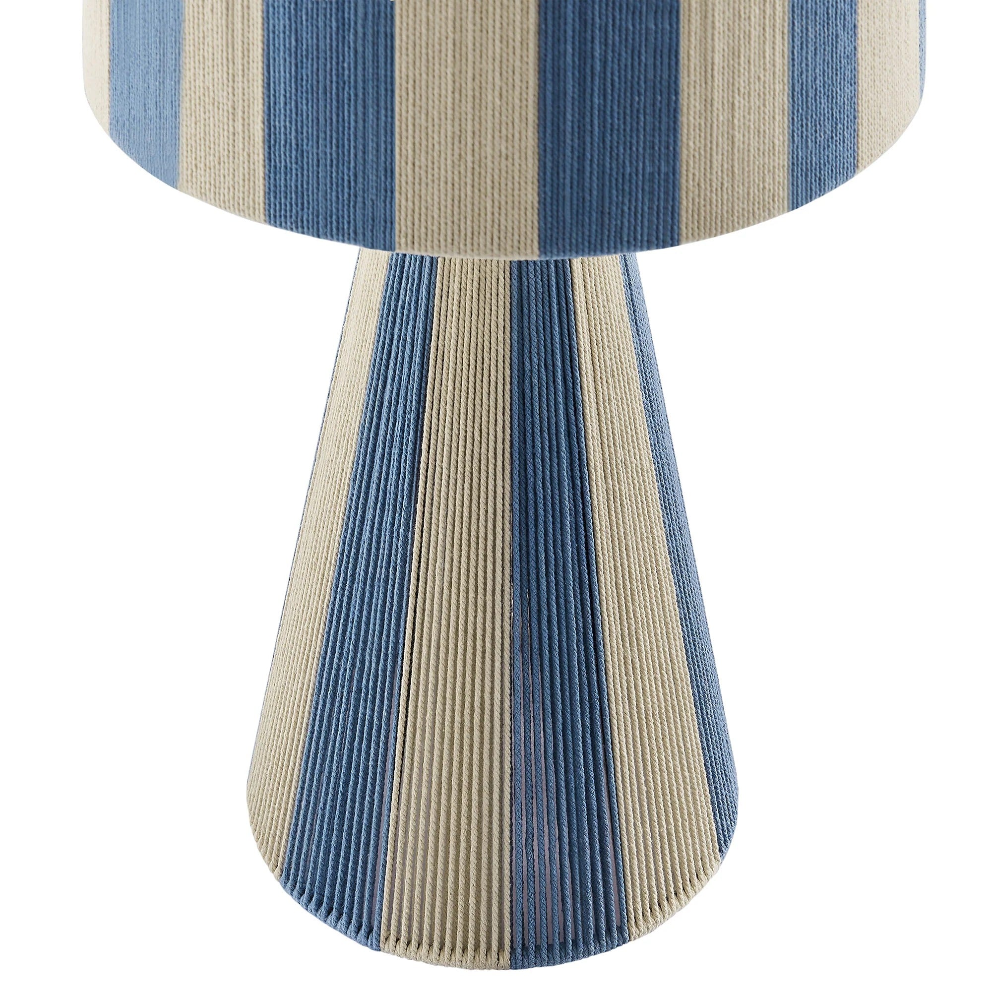Renae Handwoven Cotton Thread Striped Table Lamp