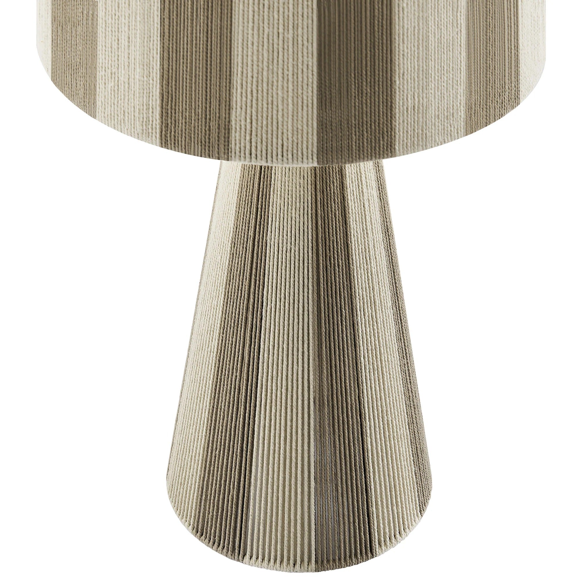 Renae Handwoven Cotton Thread Striped Table Lamp