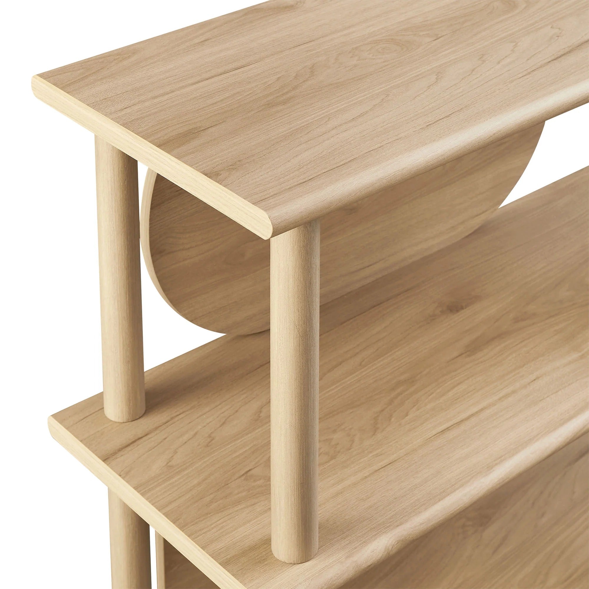 Zadie 55 Inch Console Table in Light Oak