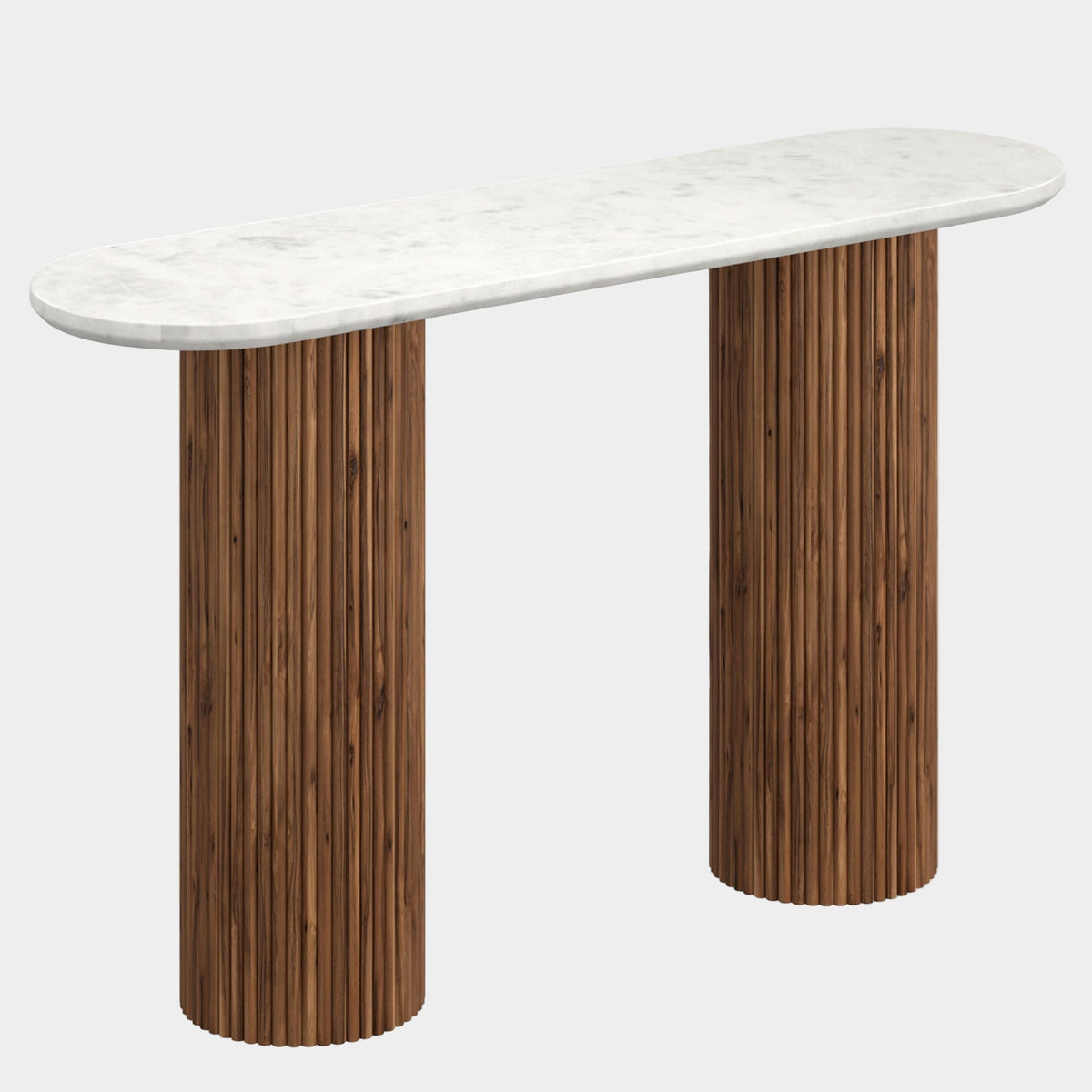 Jilsa Console Table - Walnut White