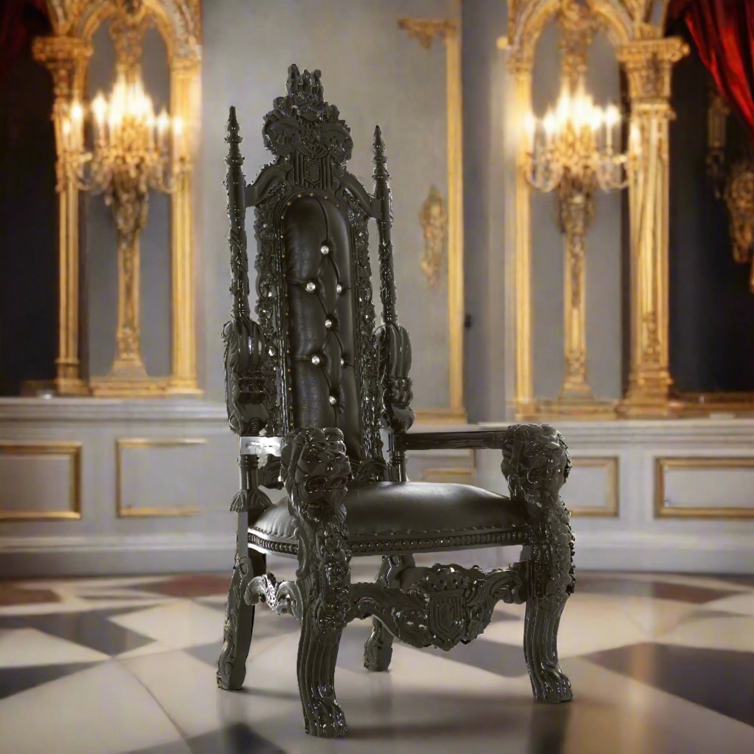King David Lion Throne Chair - Vinyl
