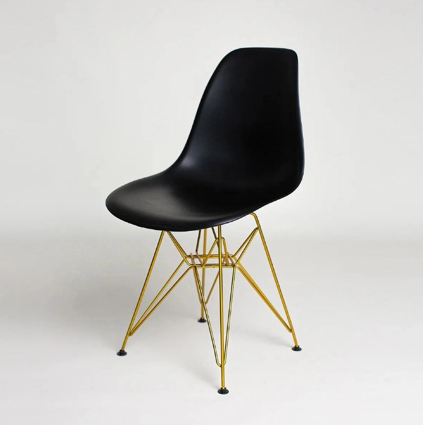 Chaise de salle à manger Eiffel (pieds dorés)