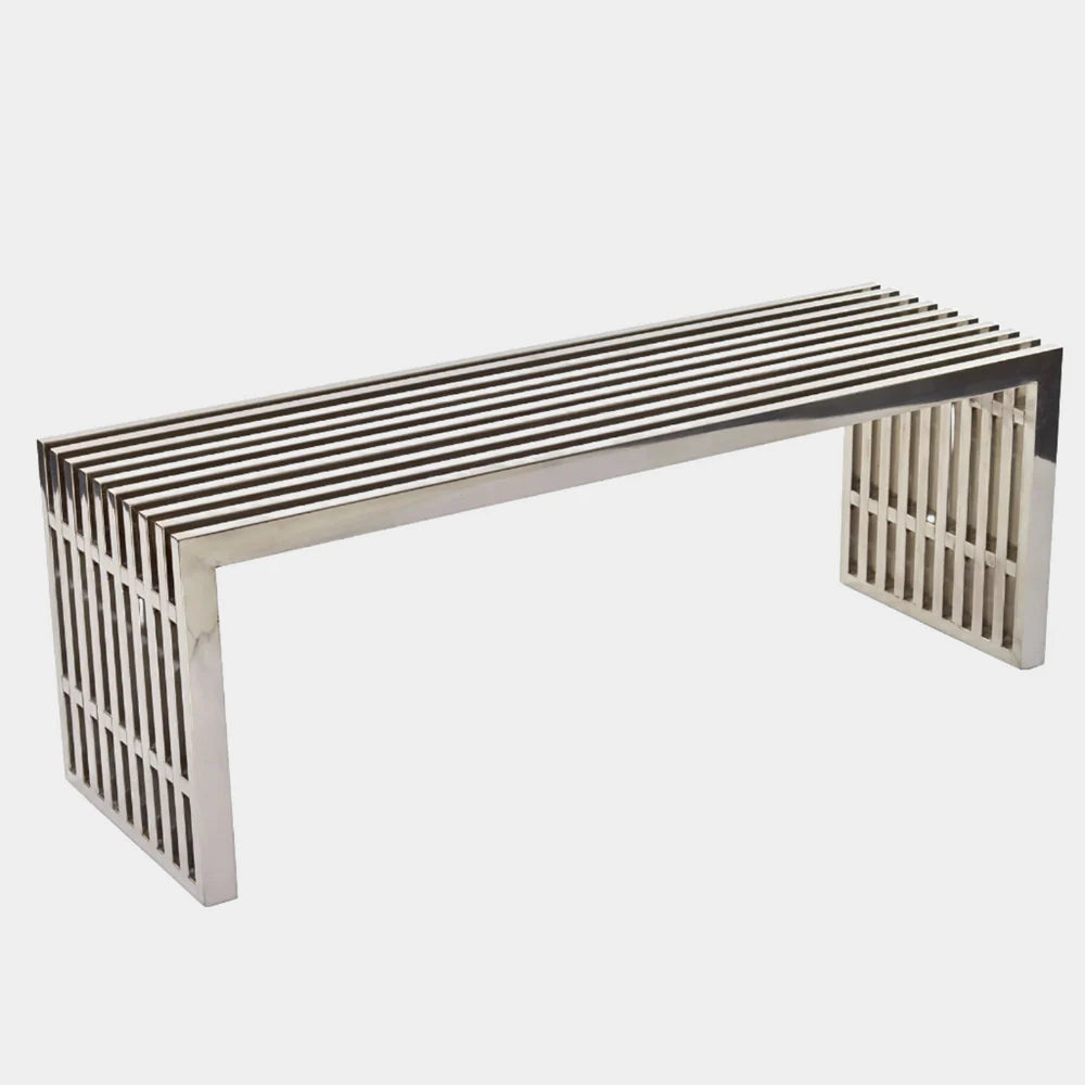 Gridiron Stainless Steel Bench (polished)