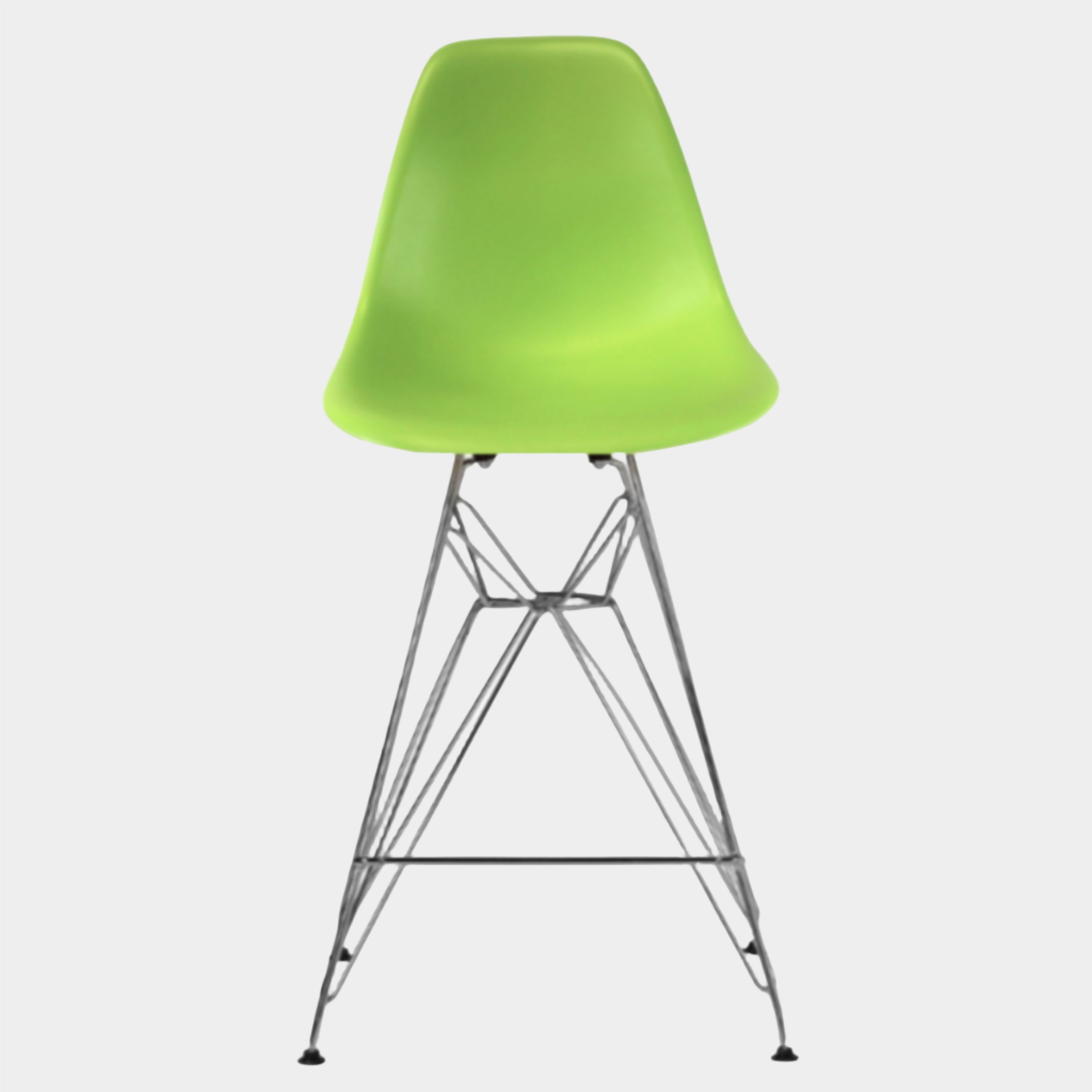 Tabouret moulé Eames avec pieds chromés (27")