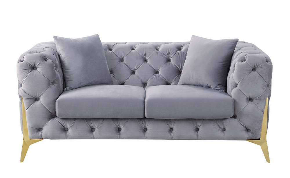 Finick Velvet Sofa