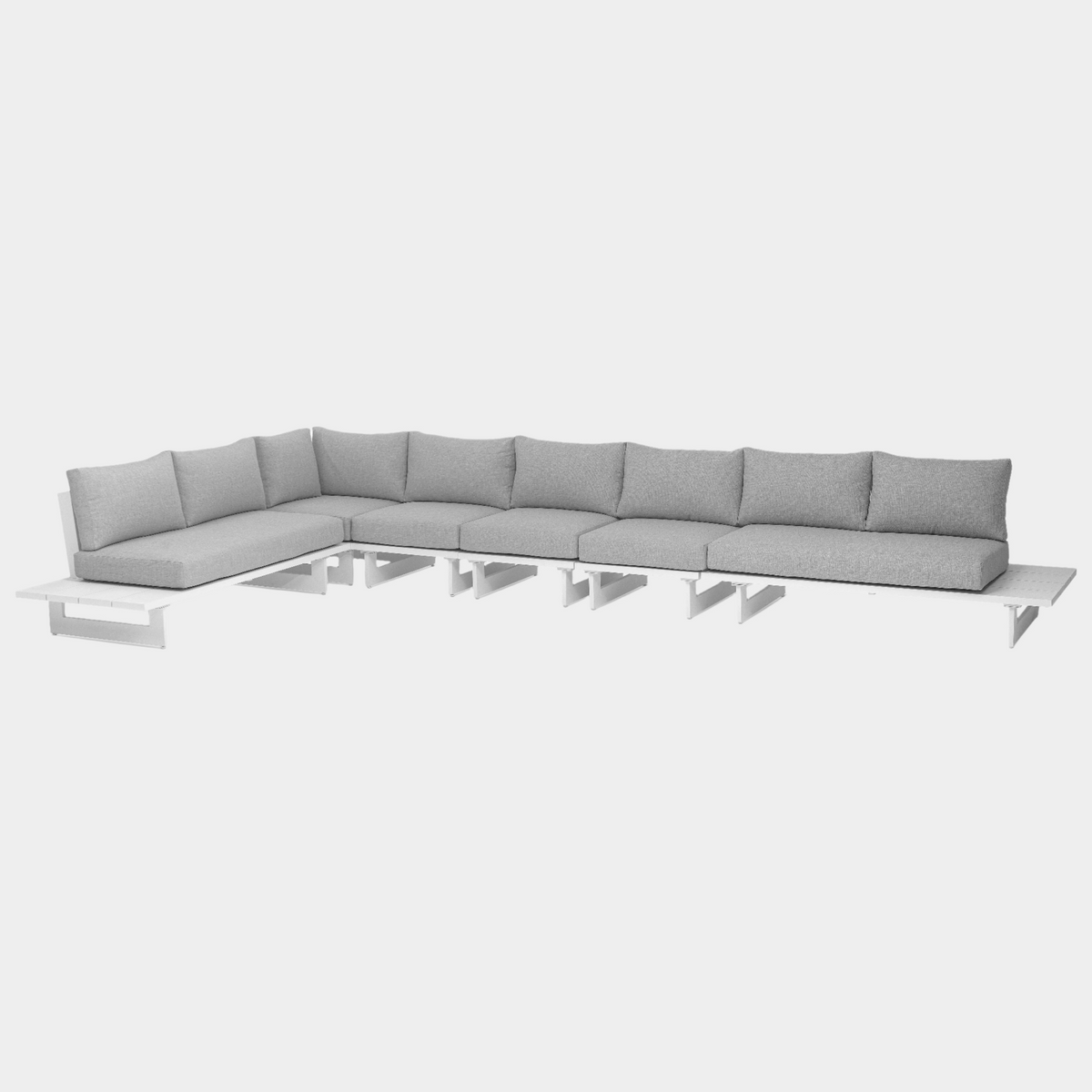 Maldives Water Resistant Outdoor Patio 6Pc Sectional - 184.5" Fabric Upholstered