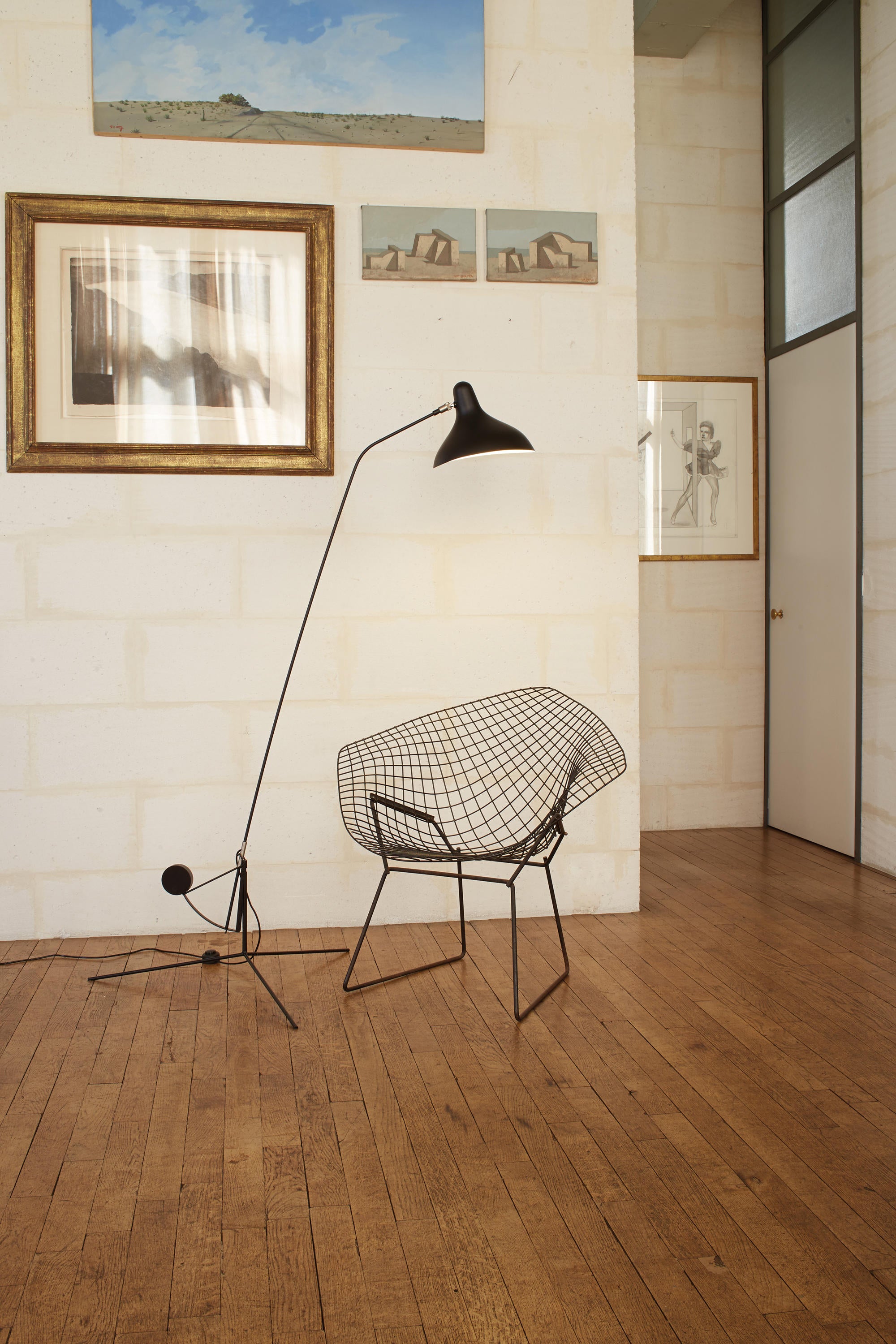 Serge Mouille One-Arm Floor Lamp