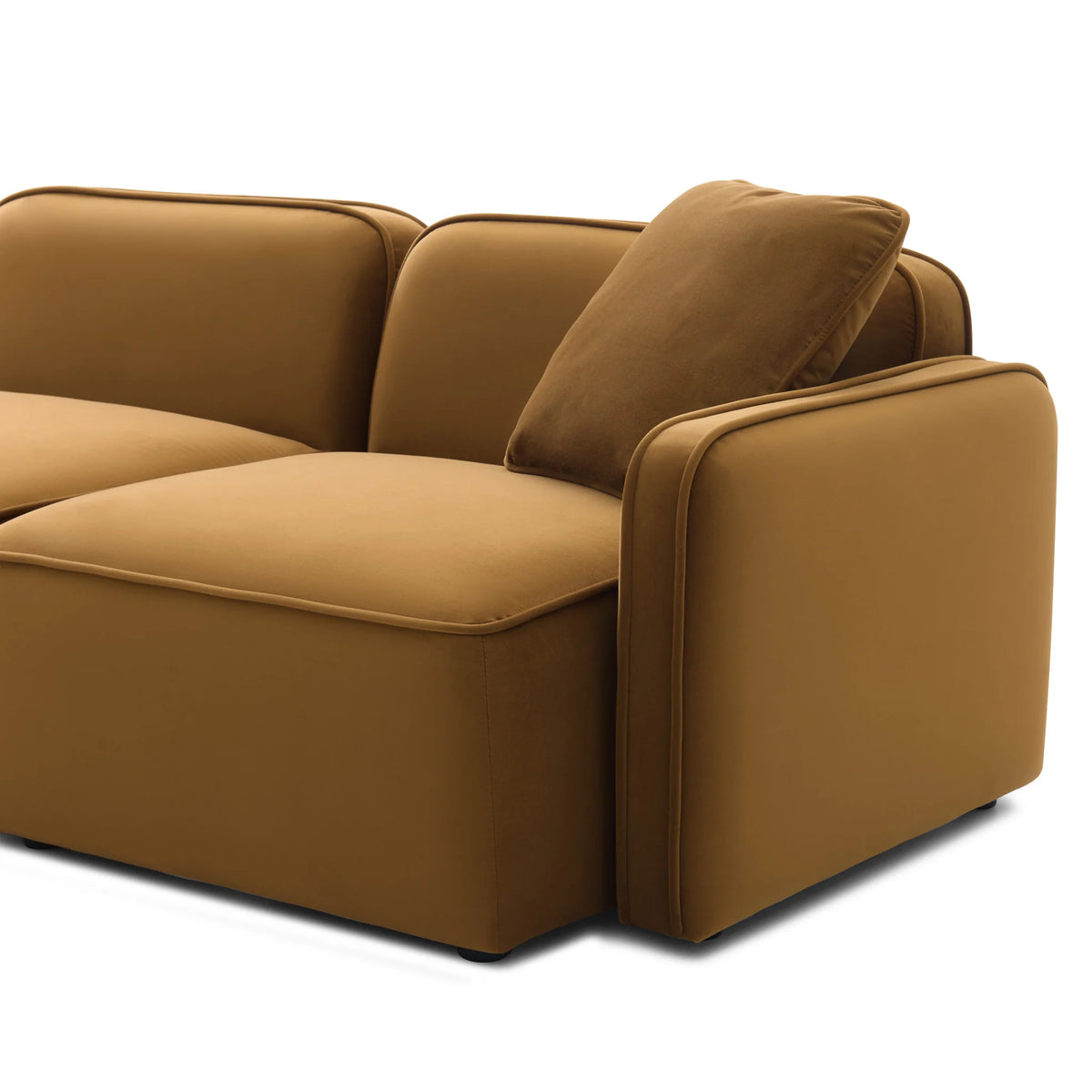 Travie 4-Piece Performance Corduroy Velvet Modular Sectional