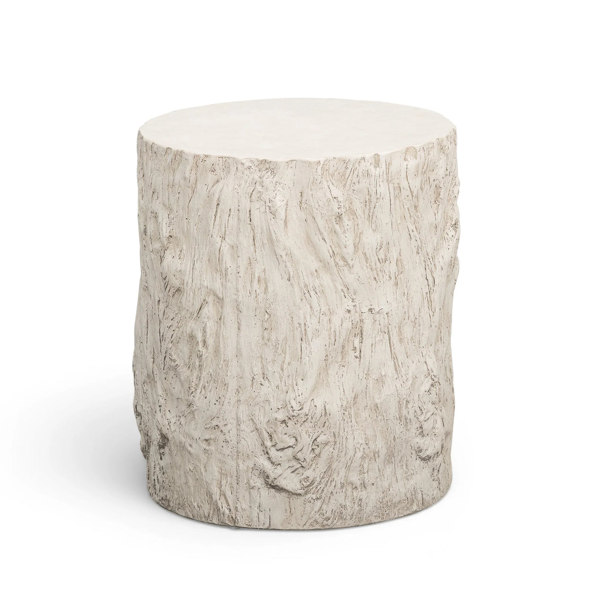 Fawn Driftwood Concrete Indoor/Outdoor Side Table