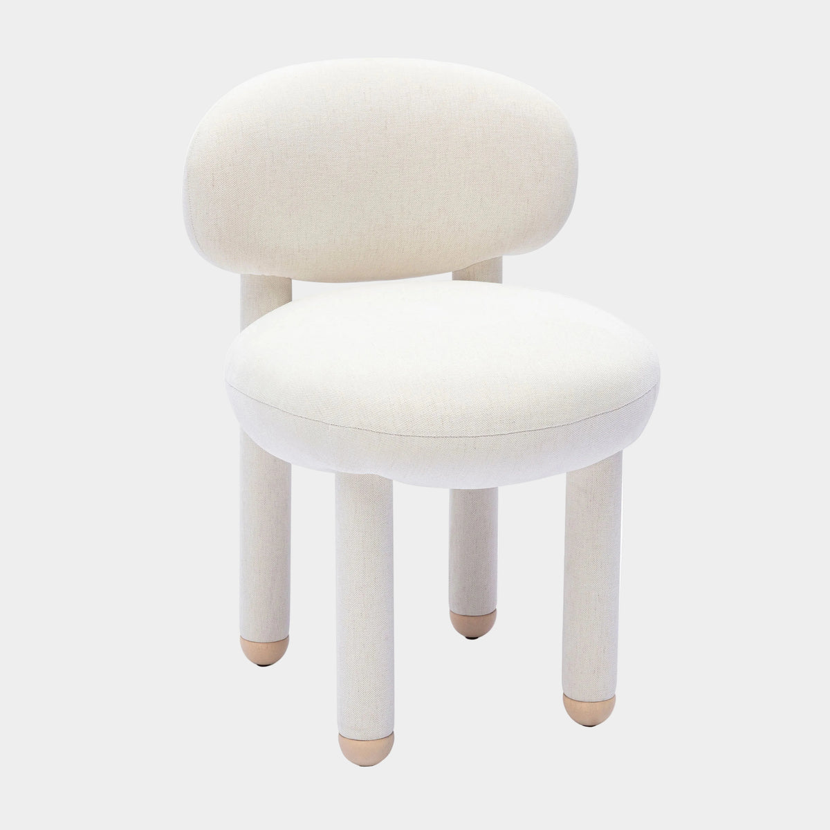 Chaise d'appoint en tissu haute performance Nubby Teal de Manu