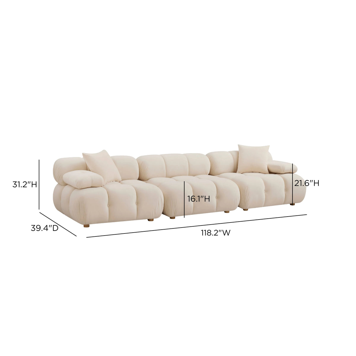 Calliope 118" Modular Sofa