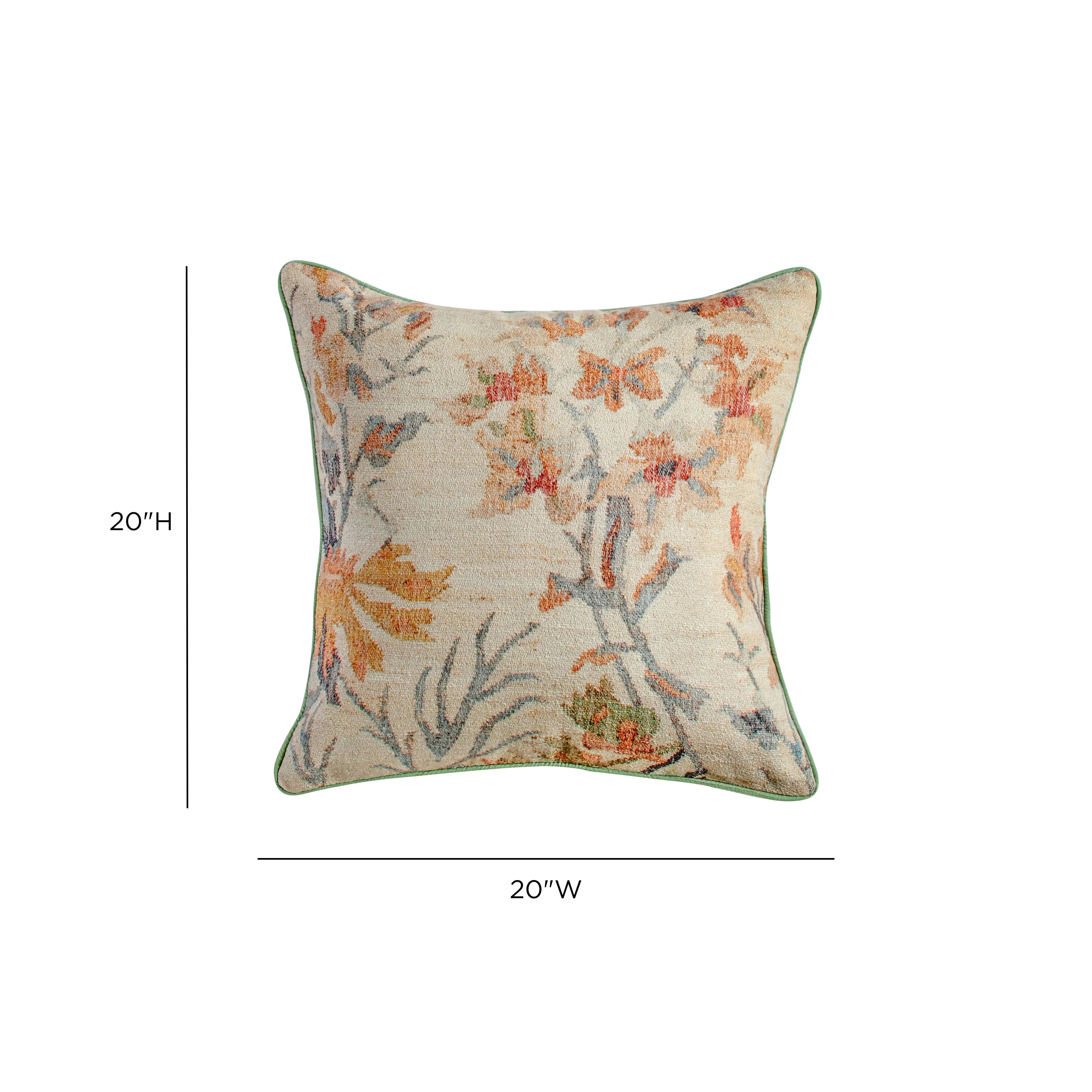 Taman 20" Natural Cotton Throw Pillow