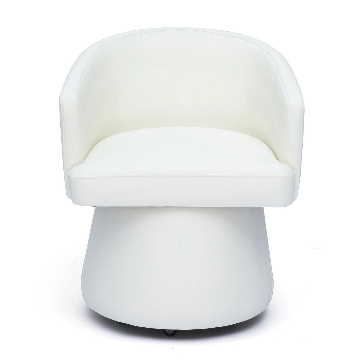 Chaise de bureau roulante en chenille recyclée Kristen Light