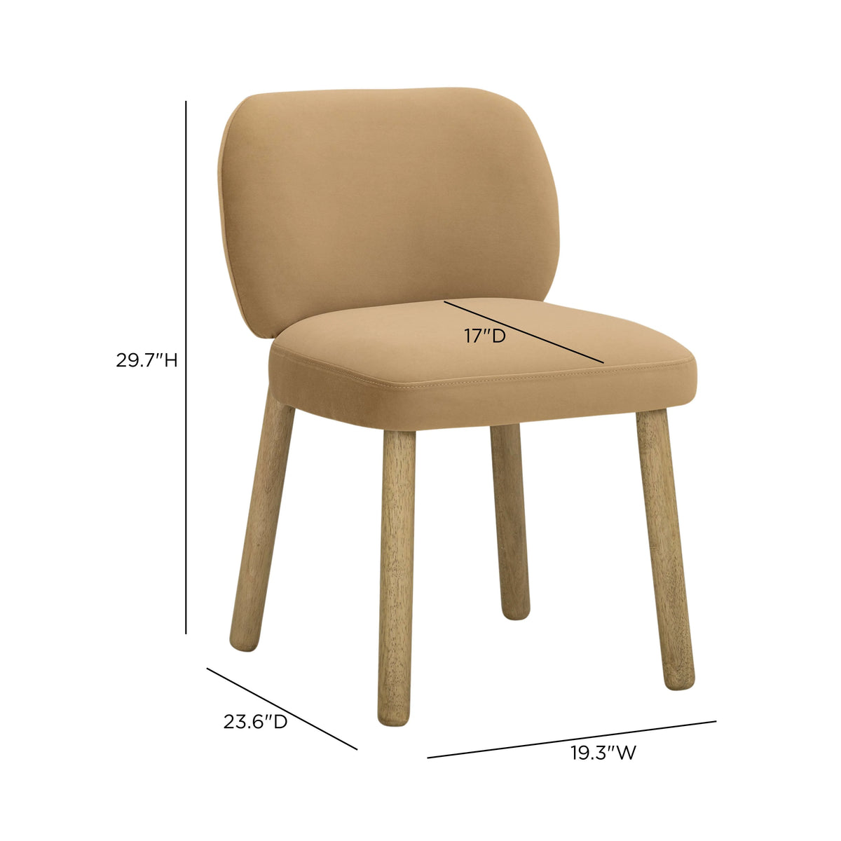 Foxy Textured Performance Fabric Dining Chair
