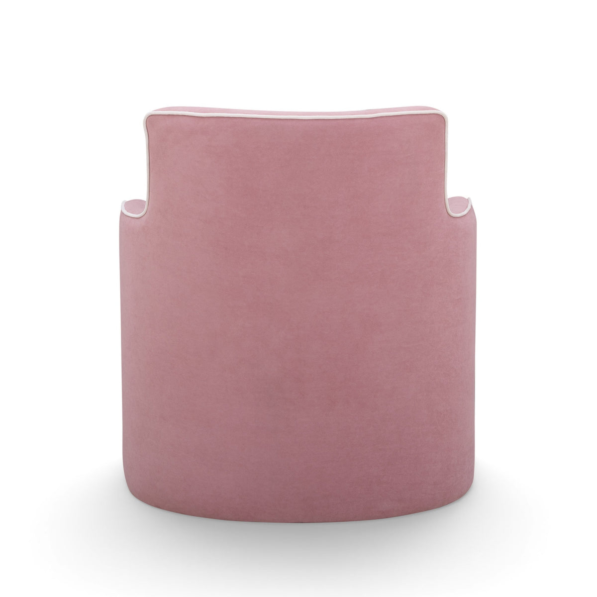 Passe Tasseled Velvet Swivel Accent Chair - Pink