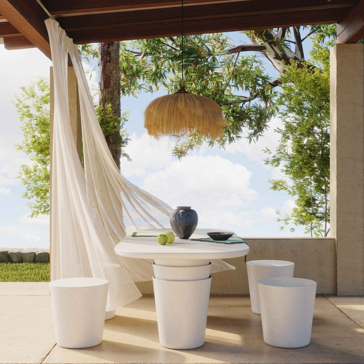 Margot Indoor/Outdoor Concrete Stool