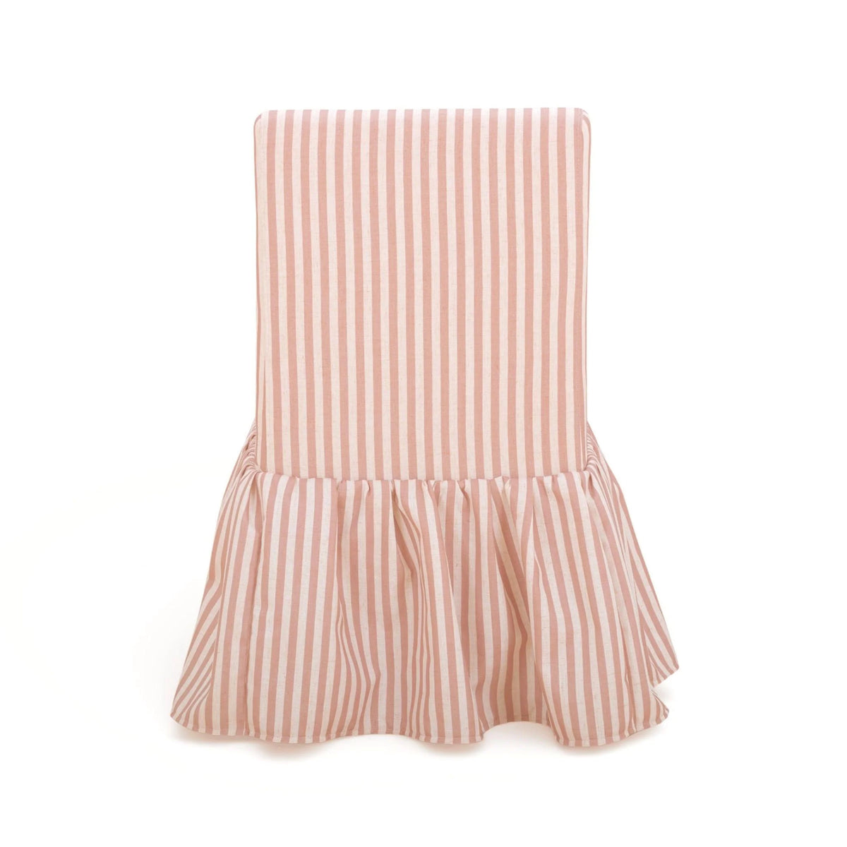 Gertrude Striped Performance Linen Skirted Dining Chair