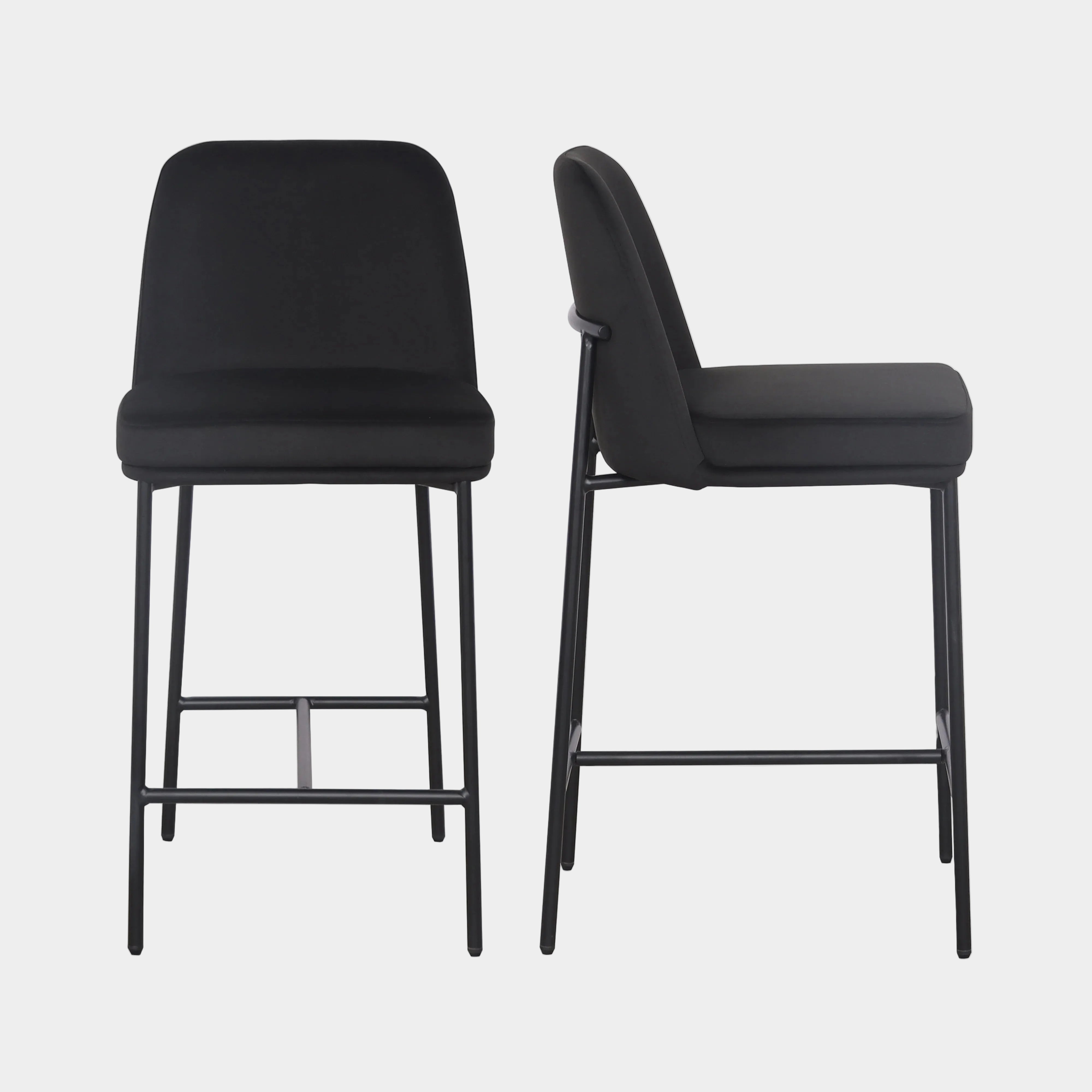 Sydney Performance Velvet Counter Stool Set of 2