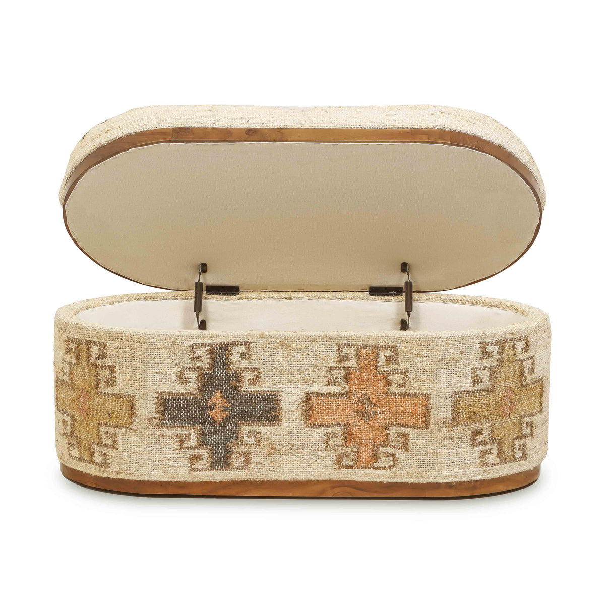 Olivier 41" Oval Storage Ottoman
