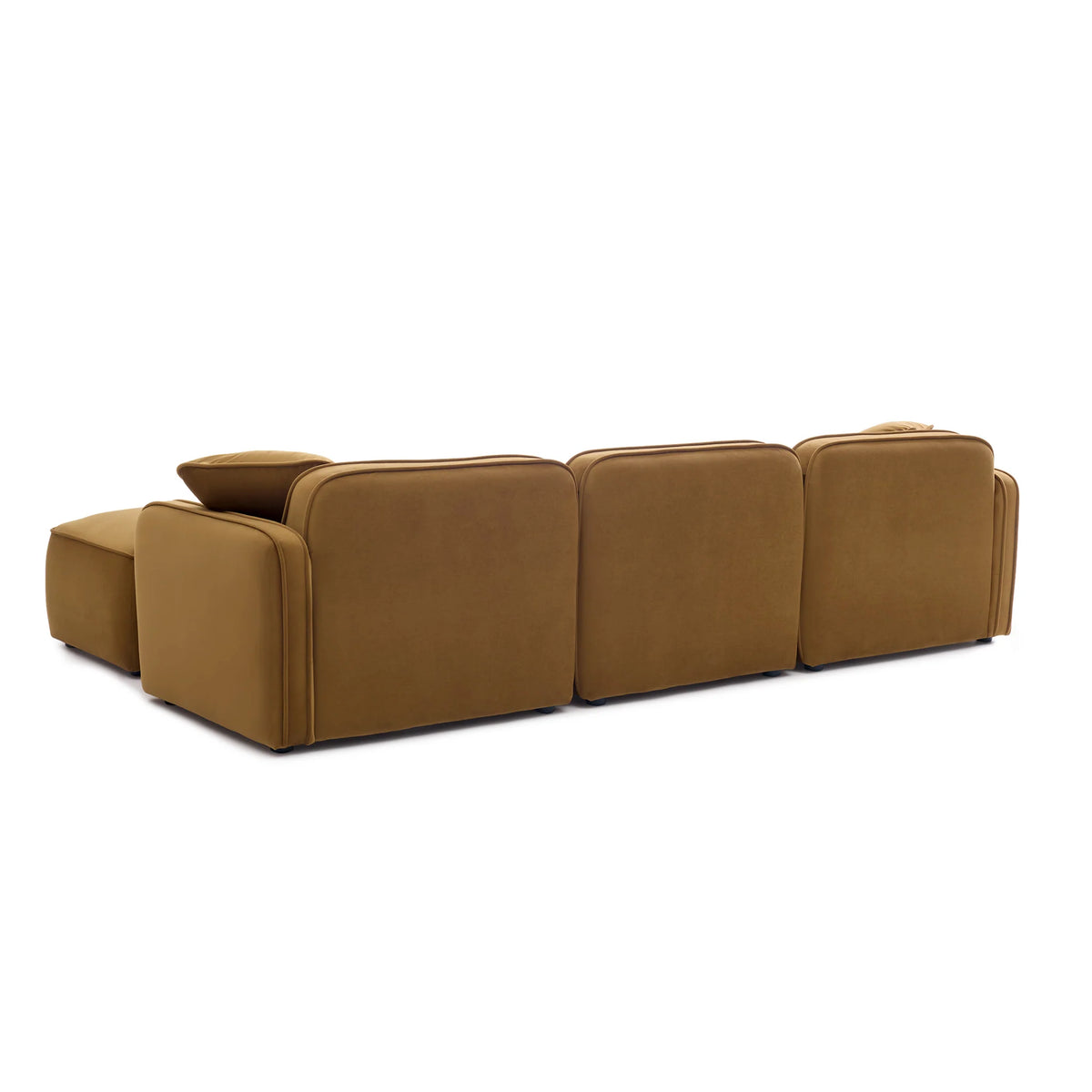 Travie 4-Piece Performance Corduroy Velvet Modular Sectional