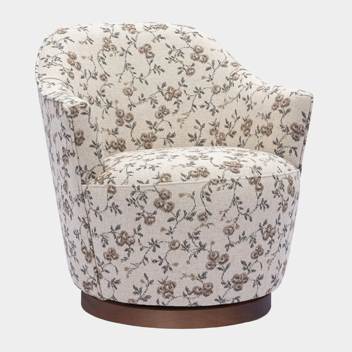 Chaise pivotante Skyla Cream Boucle 