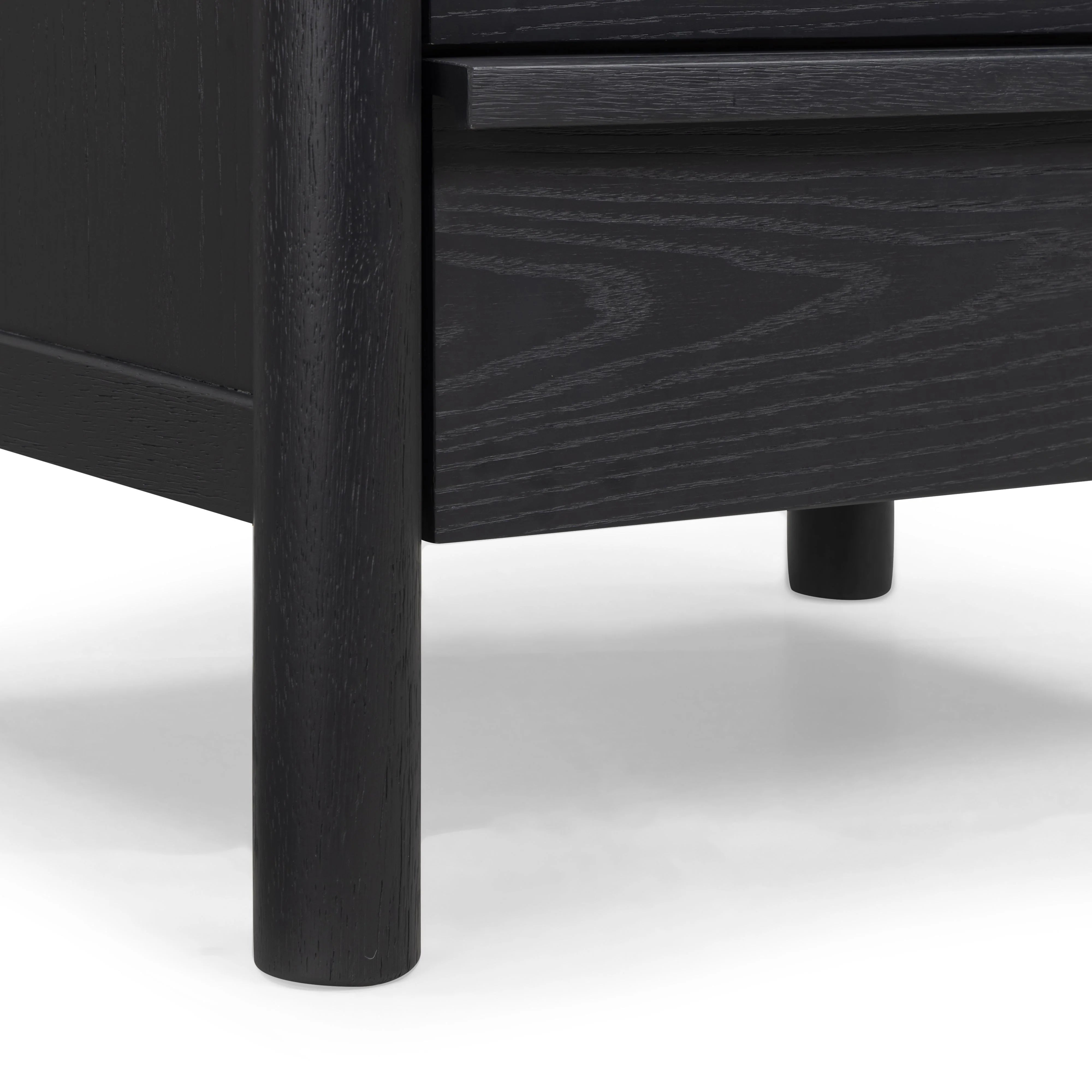 Tyra 22" Black Ash Nightstand