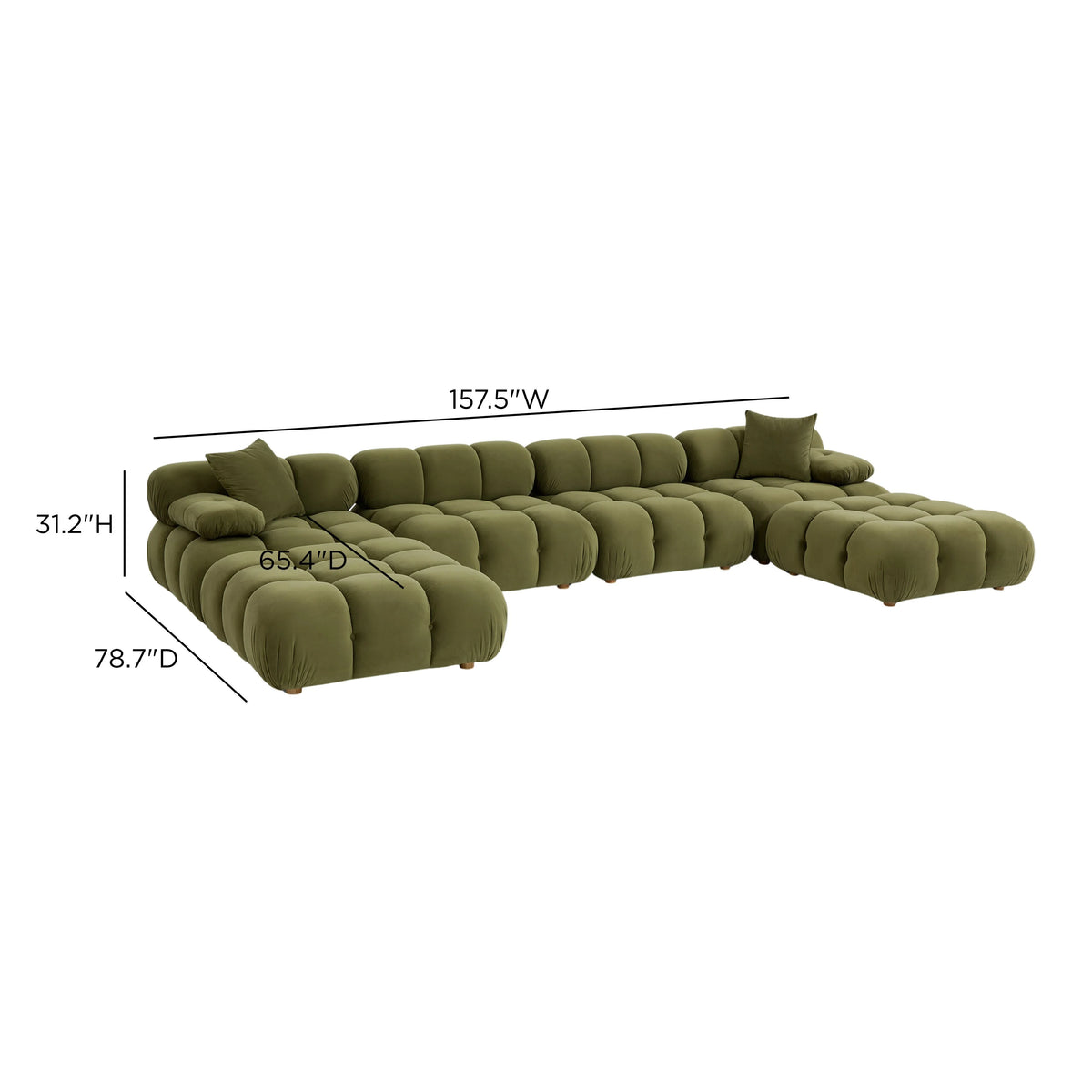 Calliope 6-piece Performance Modular U-Sectional