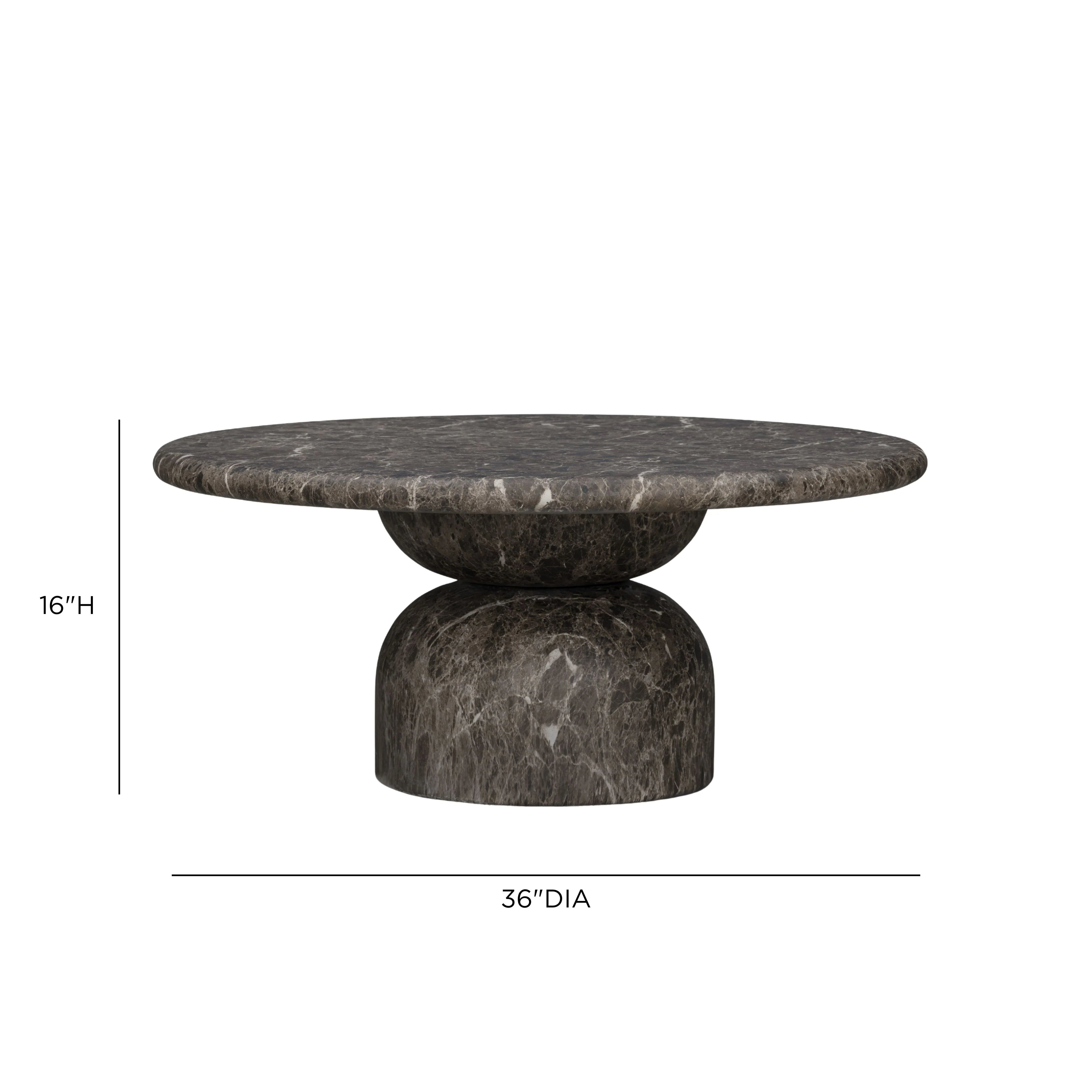 Cynthia 36" Concrete Indoor/Outdoor Coffee Table