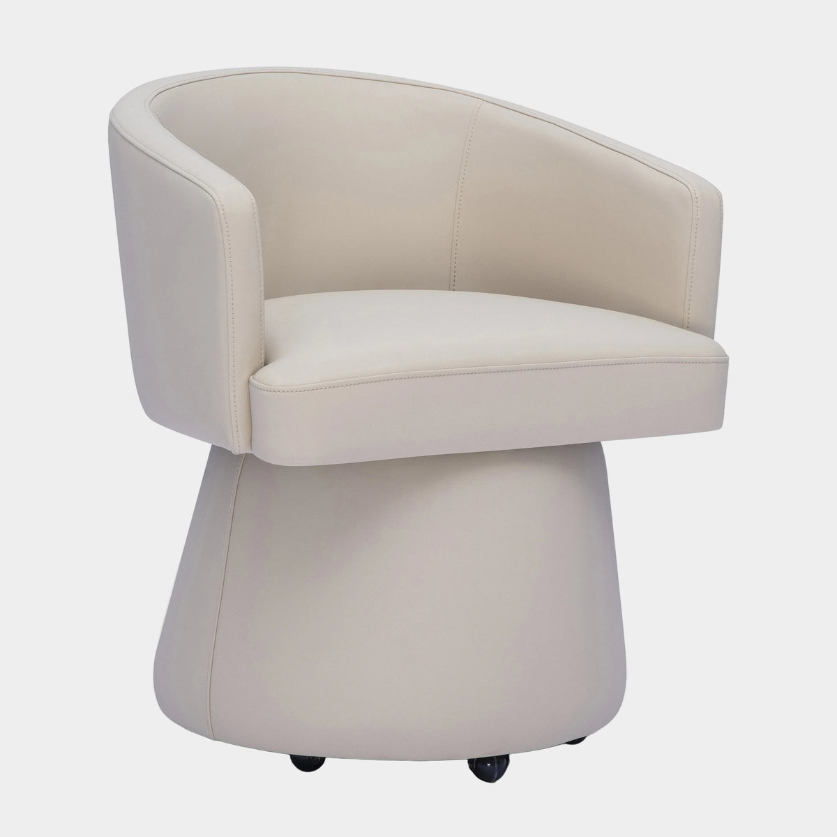 Chaise de bureau roulante en chenille recyclée Kristen Light
