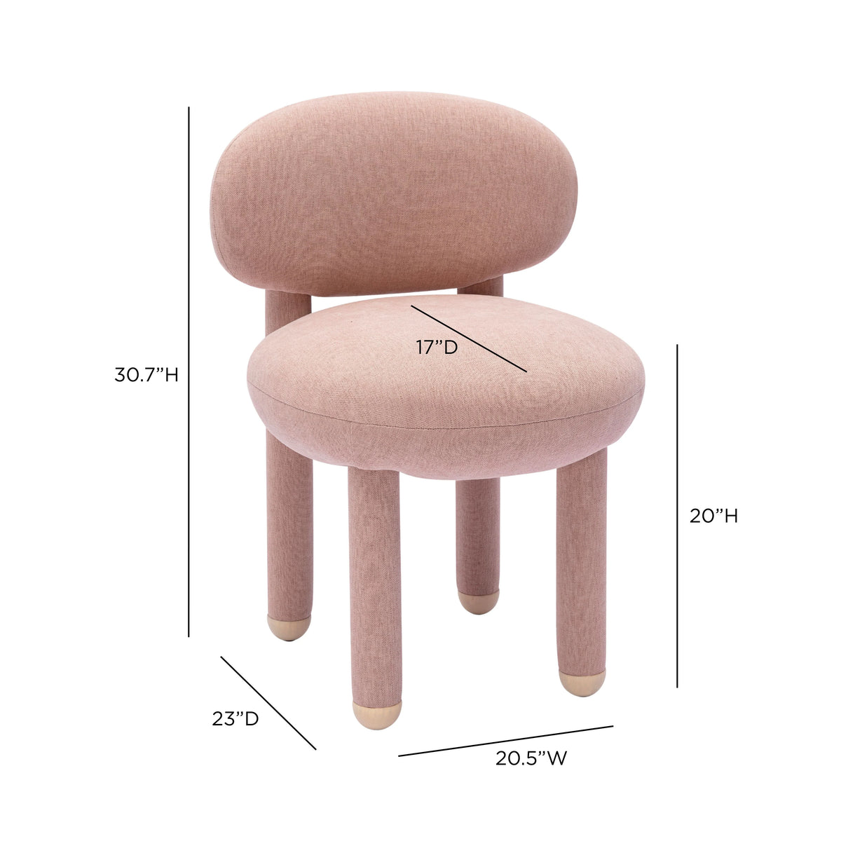 Chaise d'appoint en tissu haute performance Nubby Teal de Manu