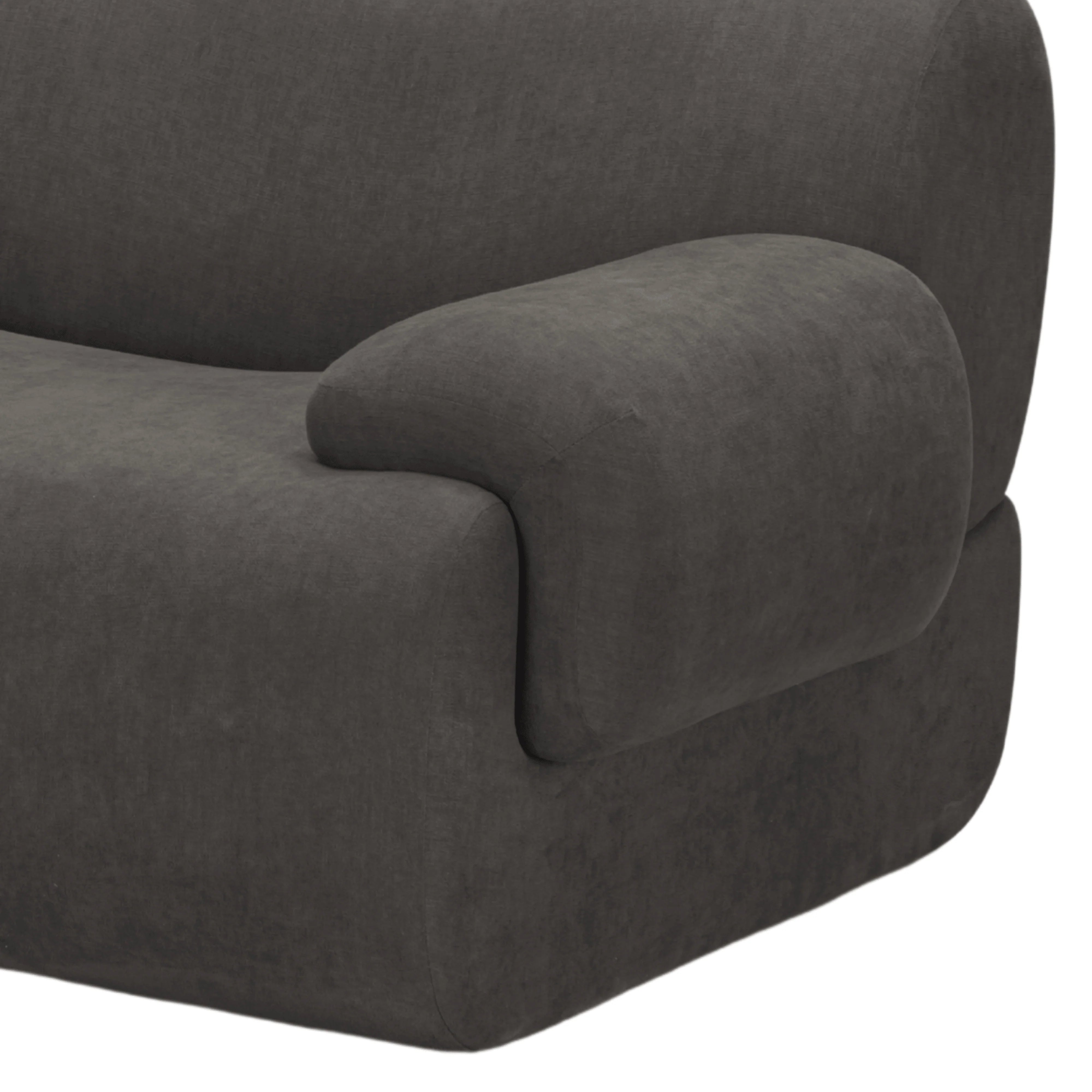 Zenith 80" Contract-Grade Upcycled Fabric Modular Loveseat