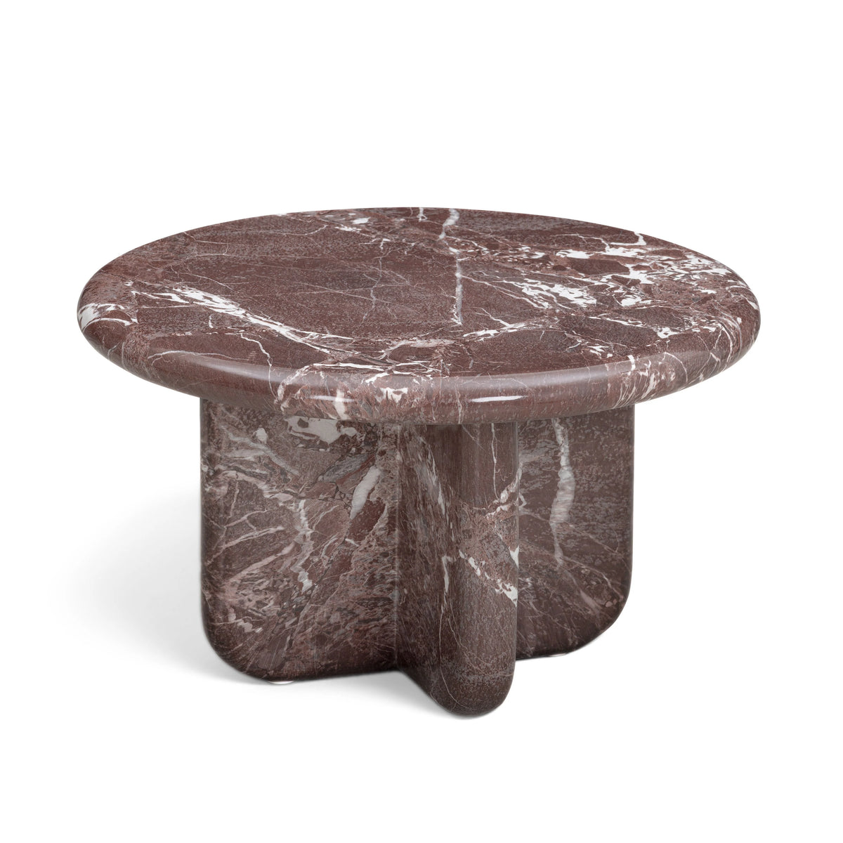 Juju Faux Marble Indoor/Outdoor Round Coffee Table (24"-32")