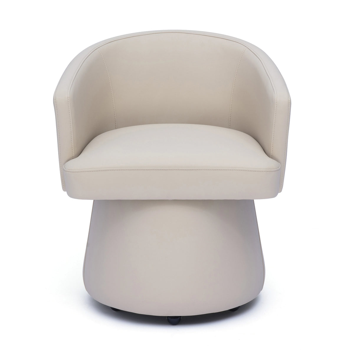 Chaise de bureau roulante en chenille recyclée Kristen Light