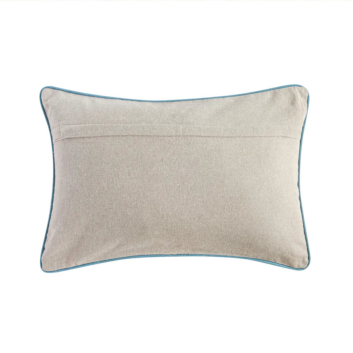 Coussin rectangulaire tissé blanc Destiny 24" x 16"