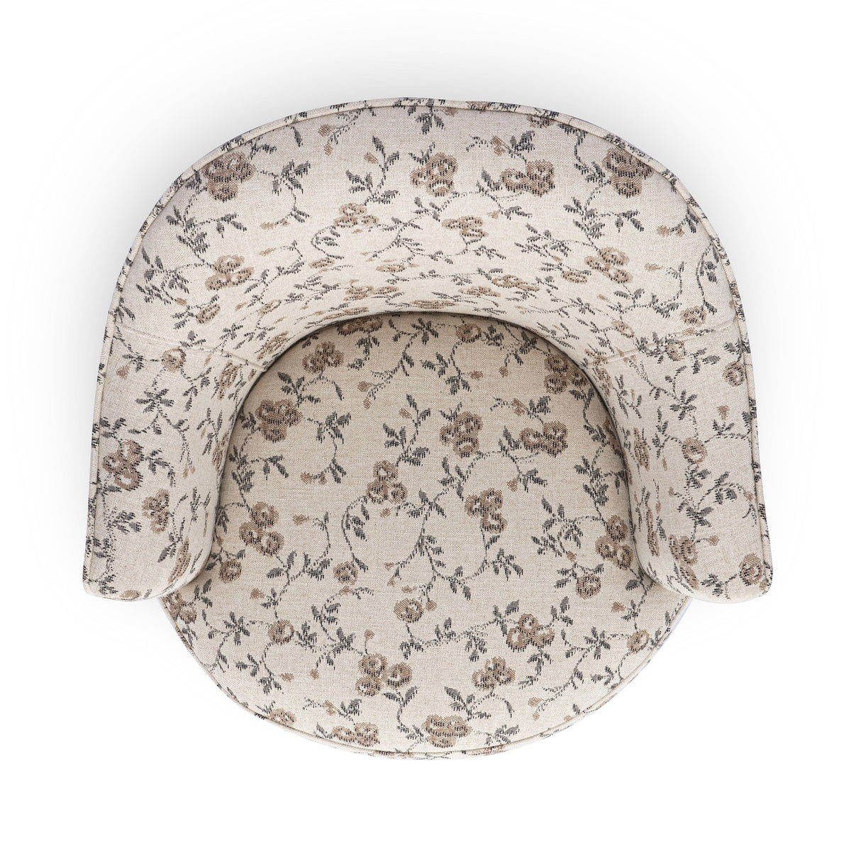 Chaise pivotante Skyla Cream Boucle 