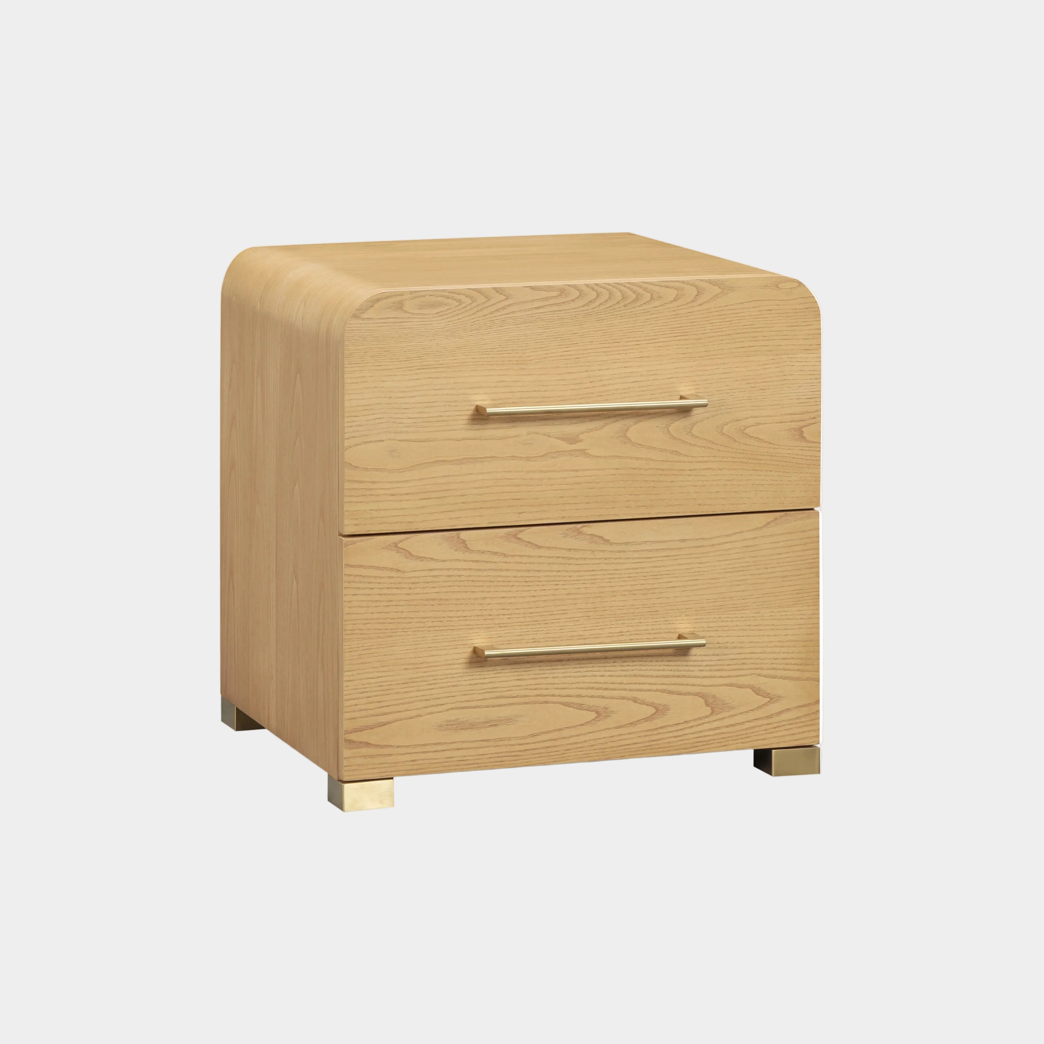 Marissa 22" Ash 2-Drawer Nightstand
