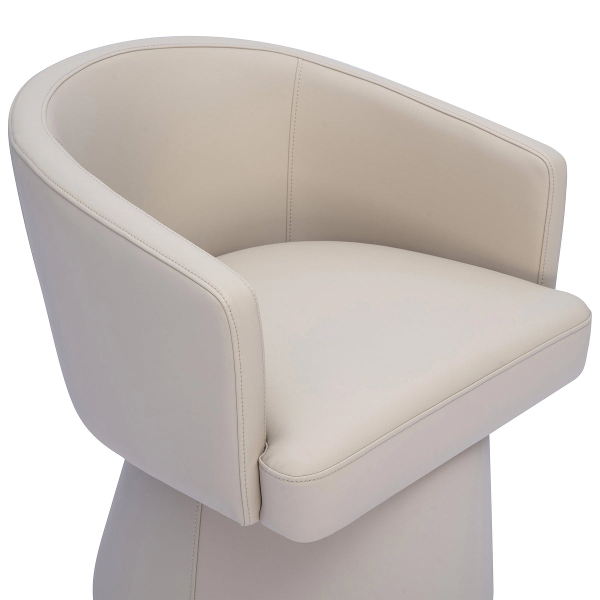 Chaise de bureau roulante en chenille recyclée Kristen Light
