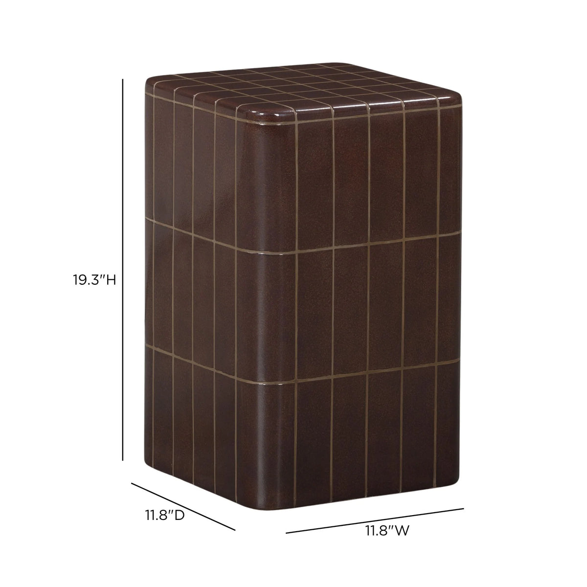 Tatiana Square Concrete Indoor/Outdoor Side Table