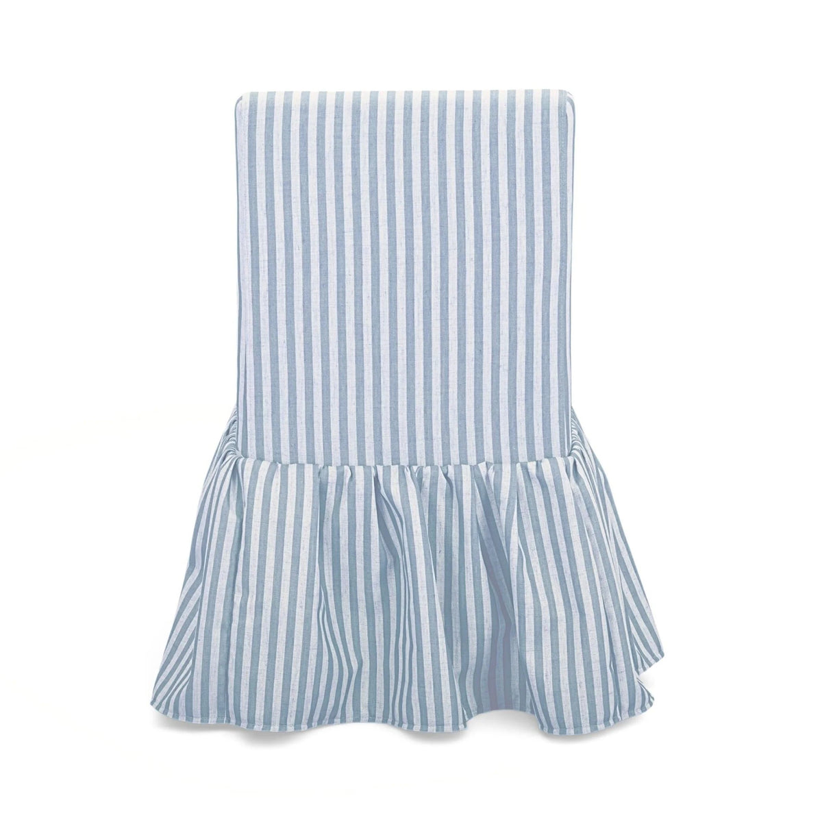 Gertrude Striped Performance Linen Skirted Dining Chair