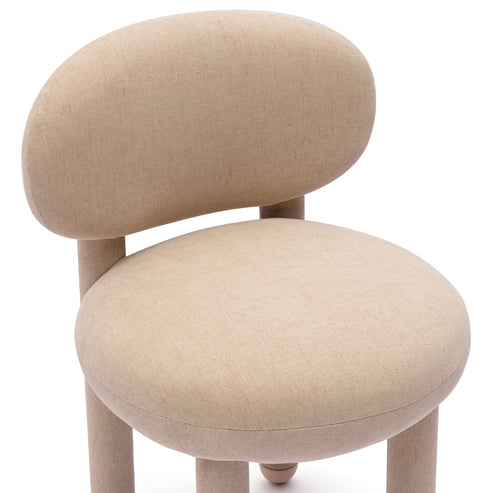 Chaise d'appoint en tissu haute performance Nubby Teal de Manu
