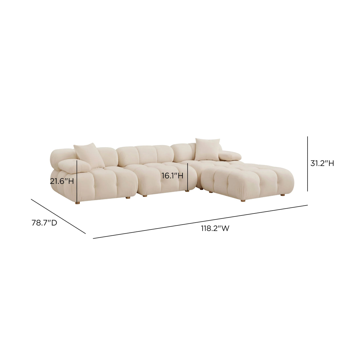 Calliope 4-Piece Performance Modular Sectional